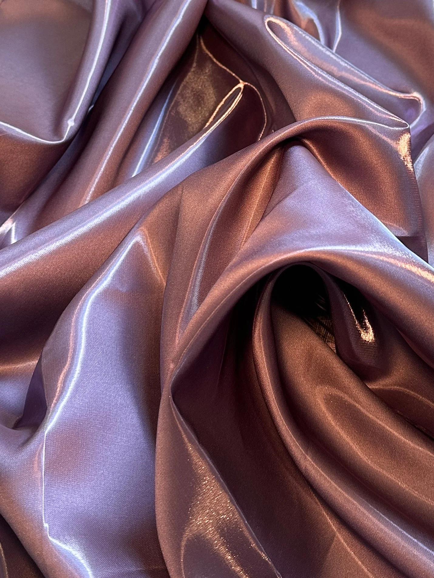 Mauve Liquid Bridal Satin - Image 3