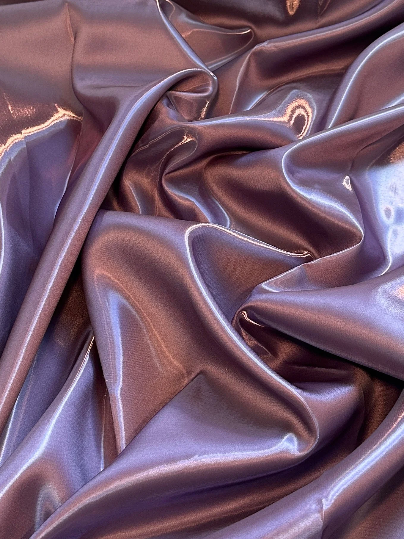 Mauve Liquid Bridal Satin - Image 5