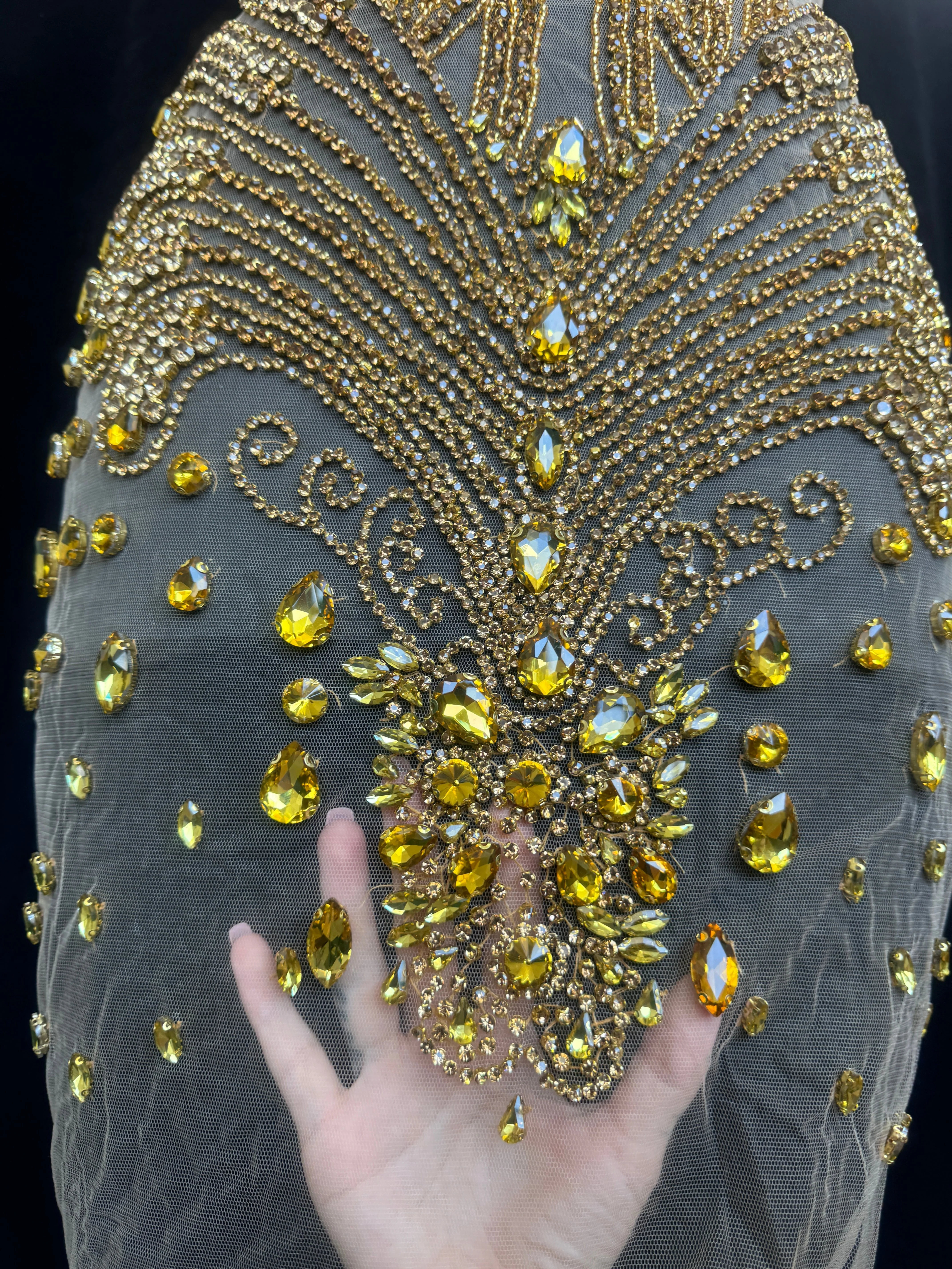 Eli Gold Rhinestone Bodice Appliqué - Image 4