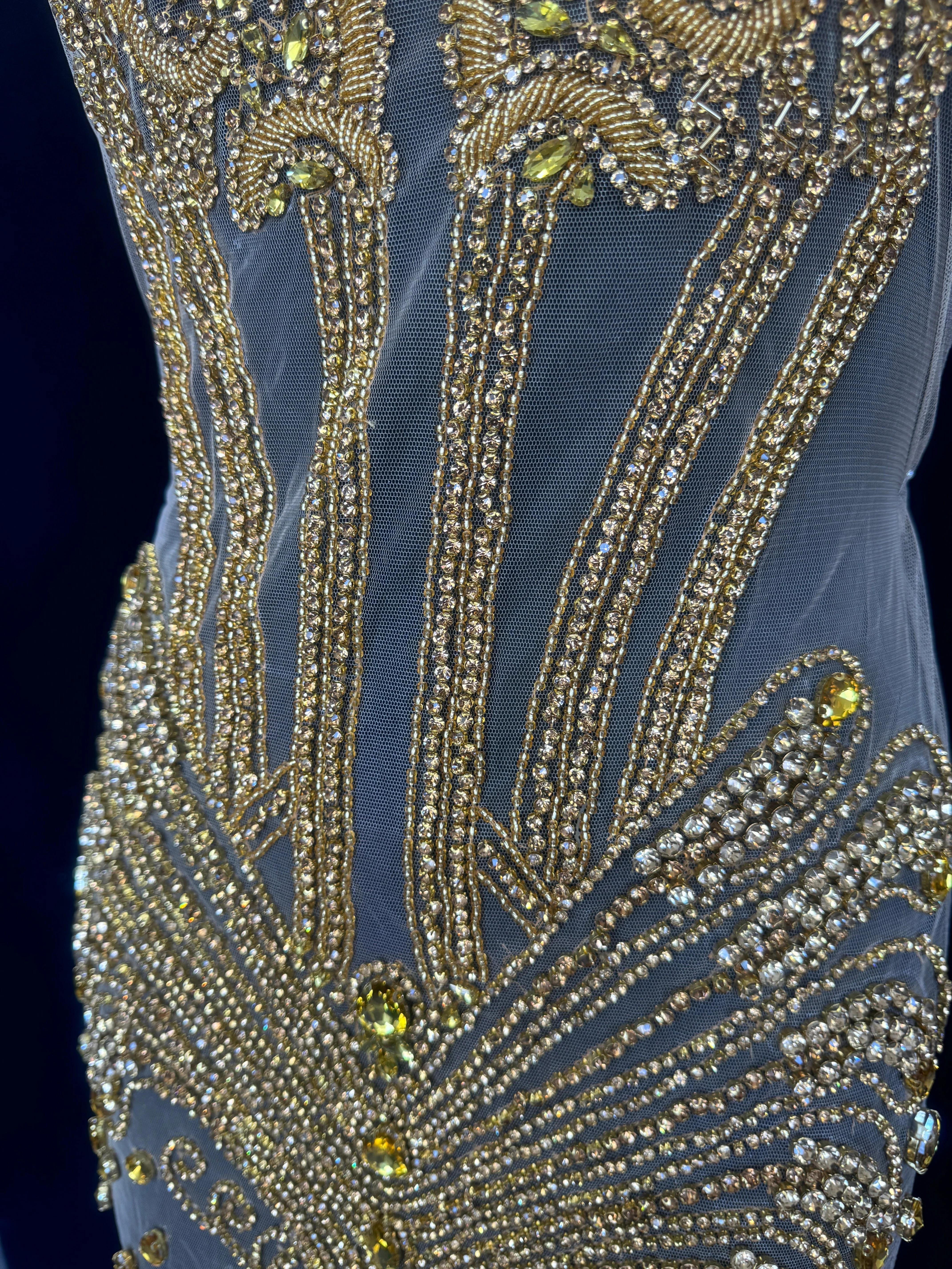 Eli Gold Rhinestone Bodice Appliqué - Image 5