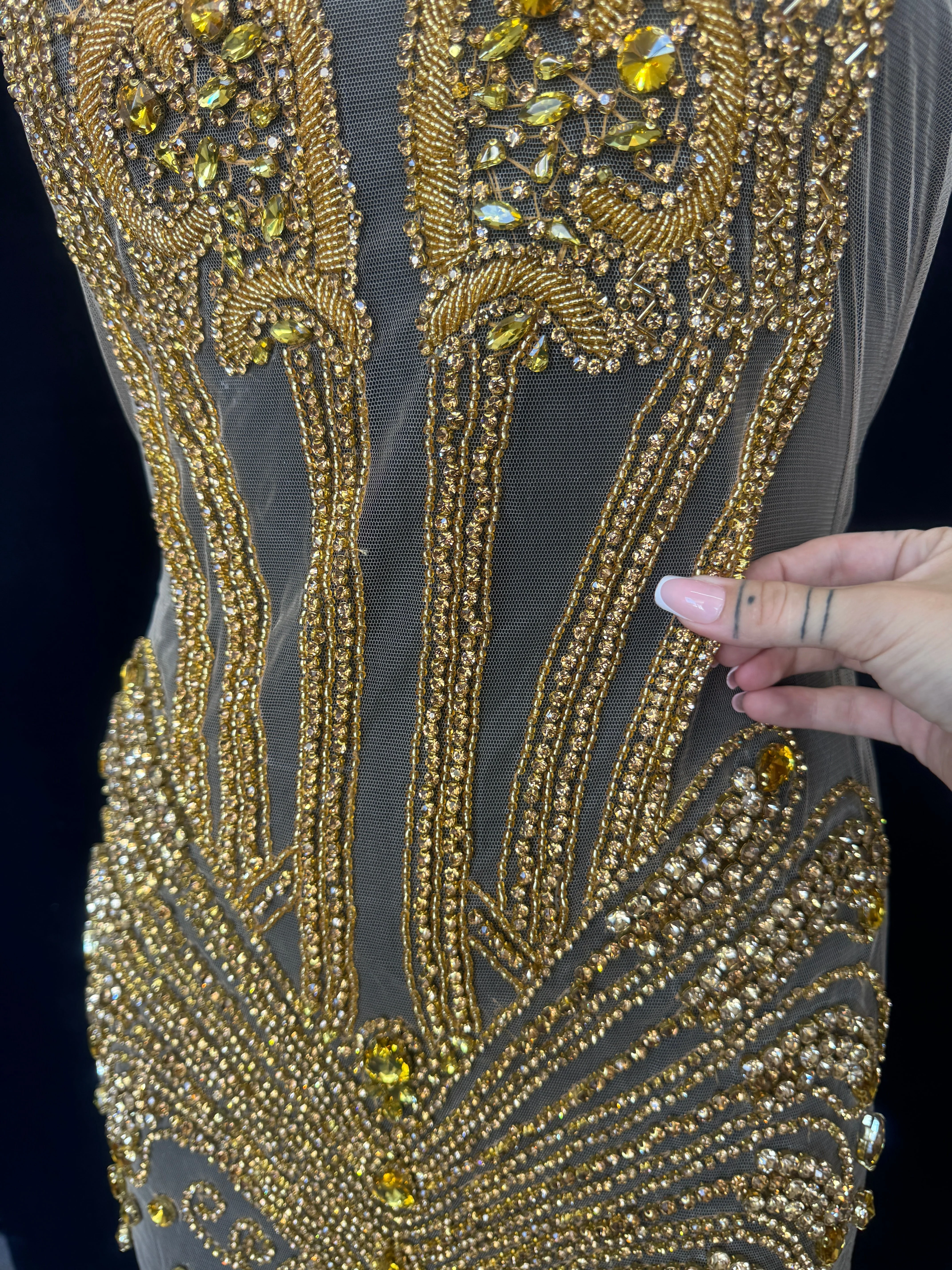 Eli Gold Rhinestone Bodice Appliqué - Image 6