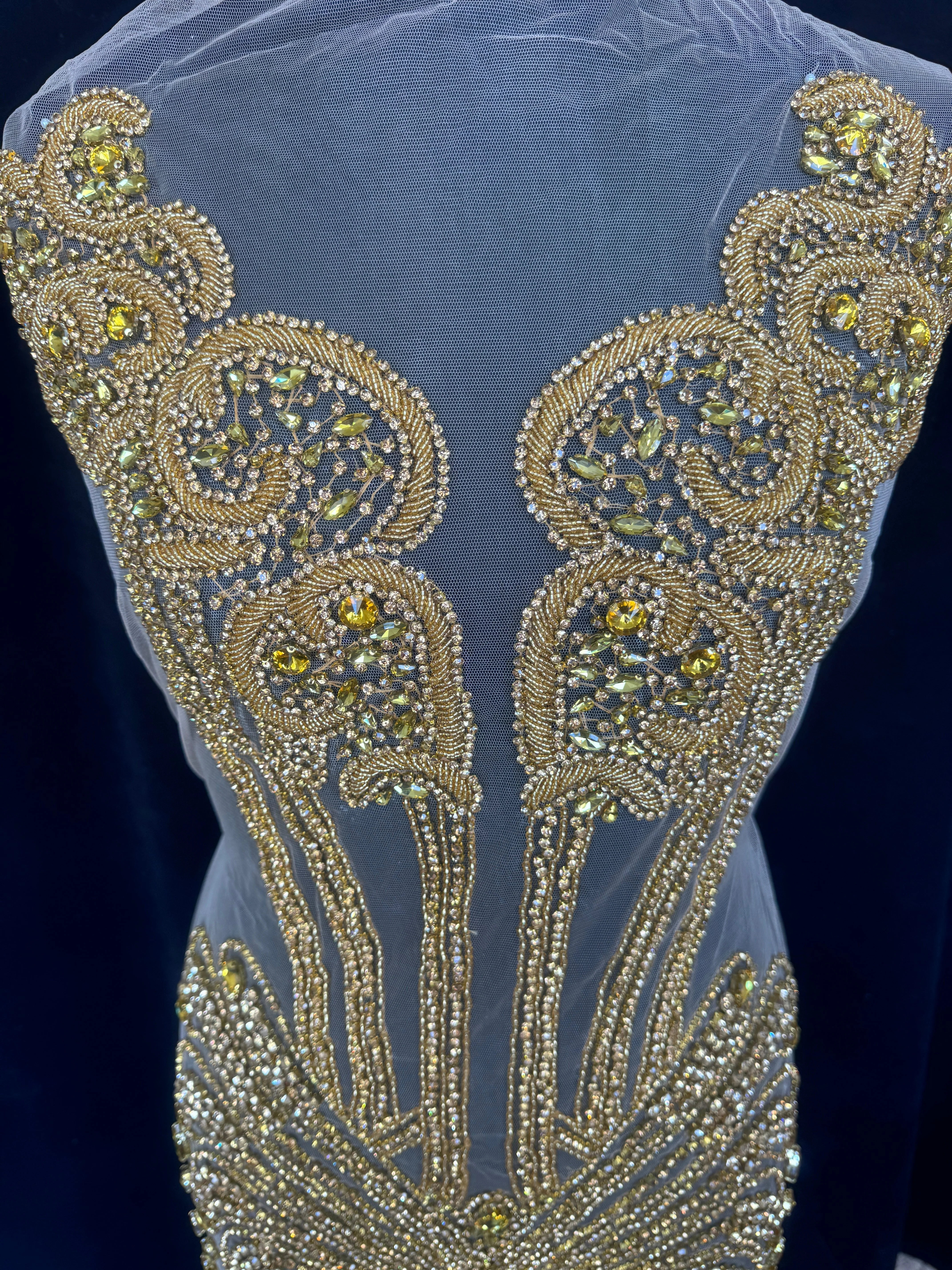 Eli Gold Rhinestone Bodice Appliqué - Image 7