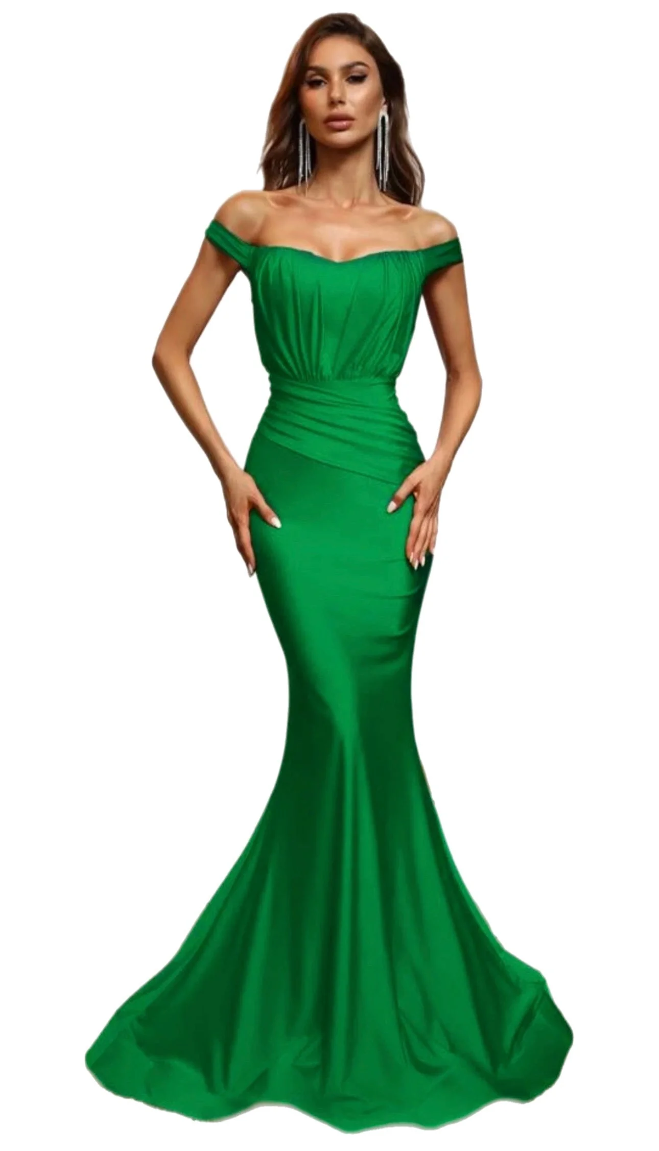 Kelly Green Shiny Nylon Spandex - Image 2