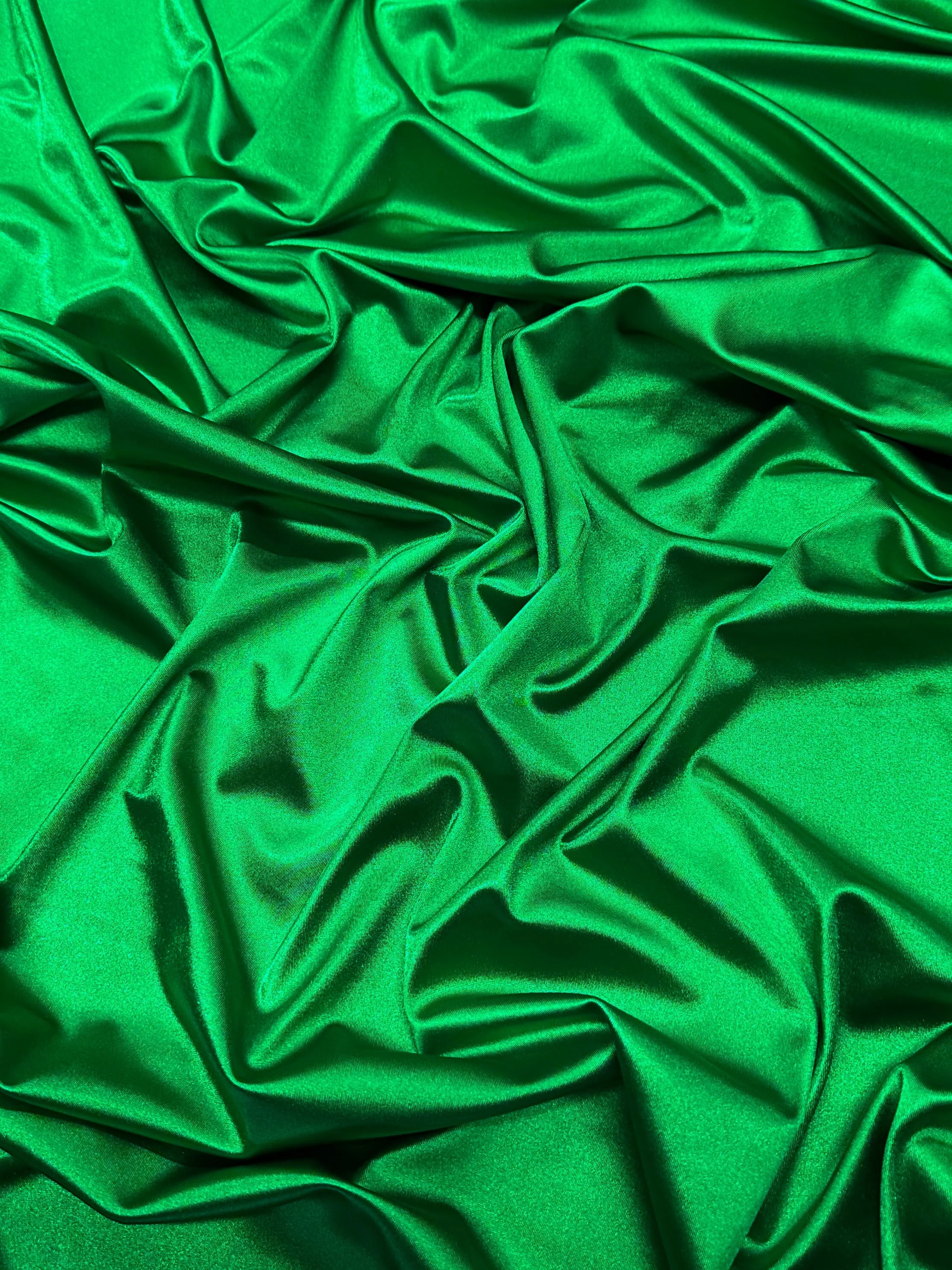 Kelly Green Shiny Nylon Spandex - Image 3
