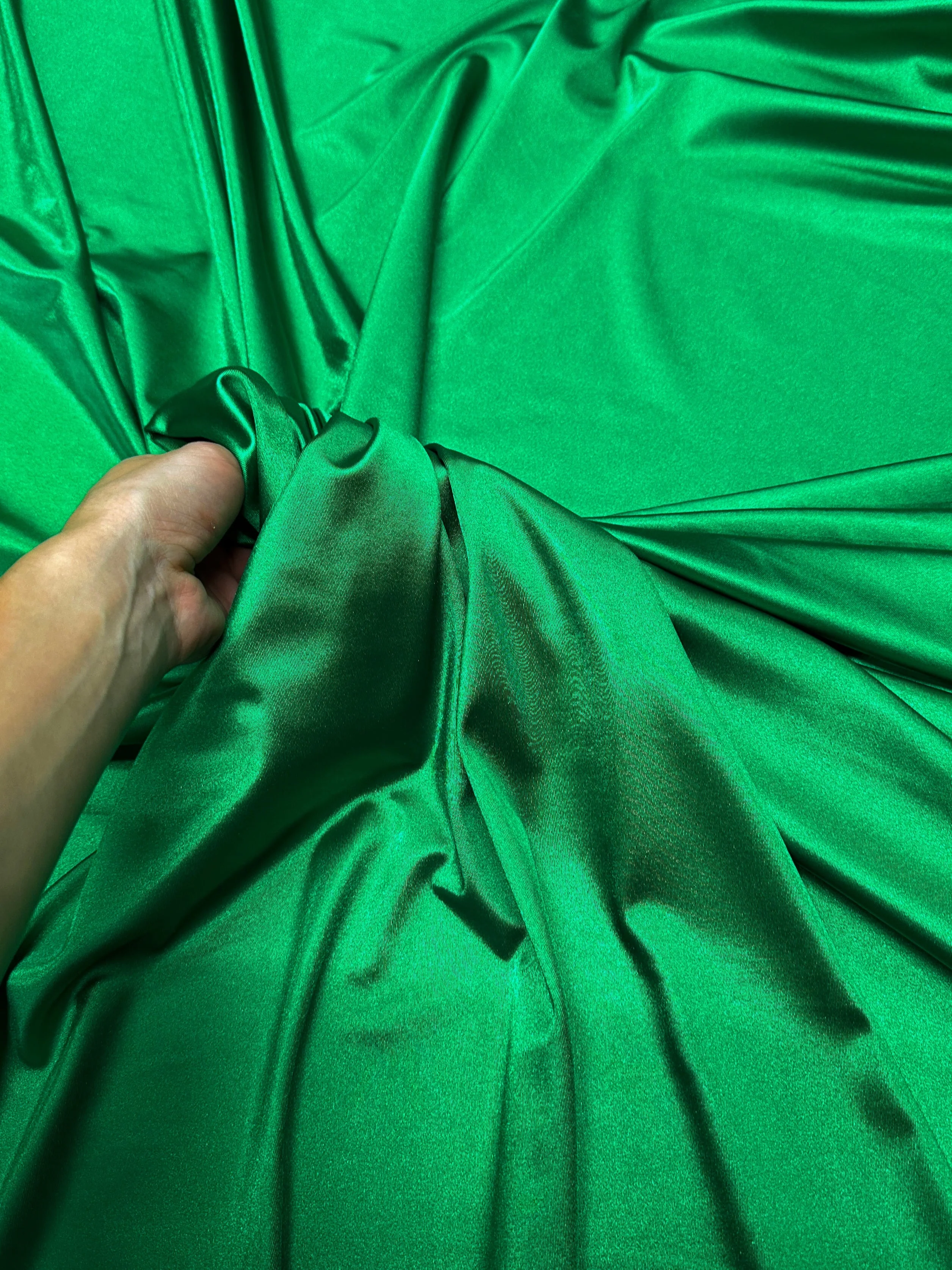 Kelly Green Shiny Nylon Spandex - Image 6