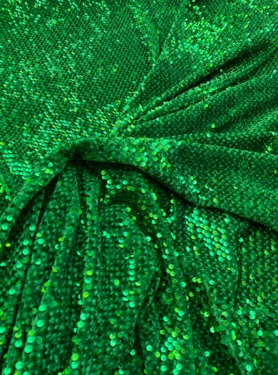 Green Stripe Sequin On Velvet - Image 7