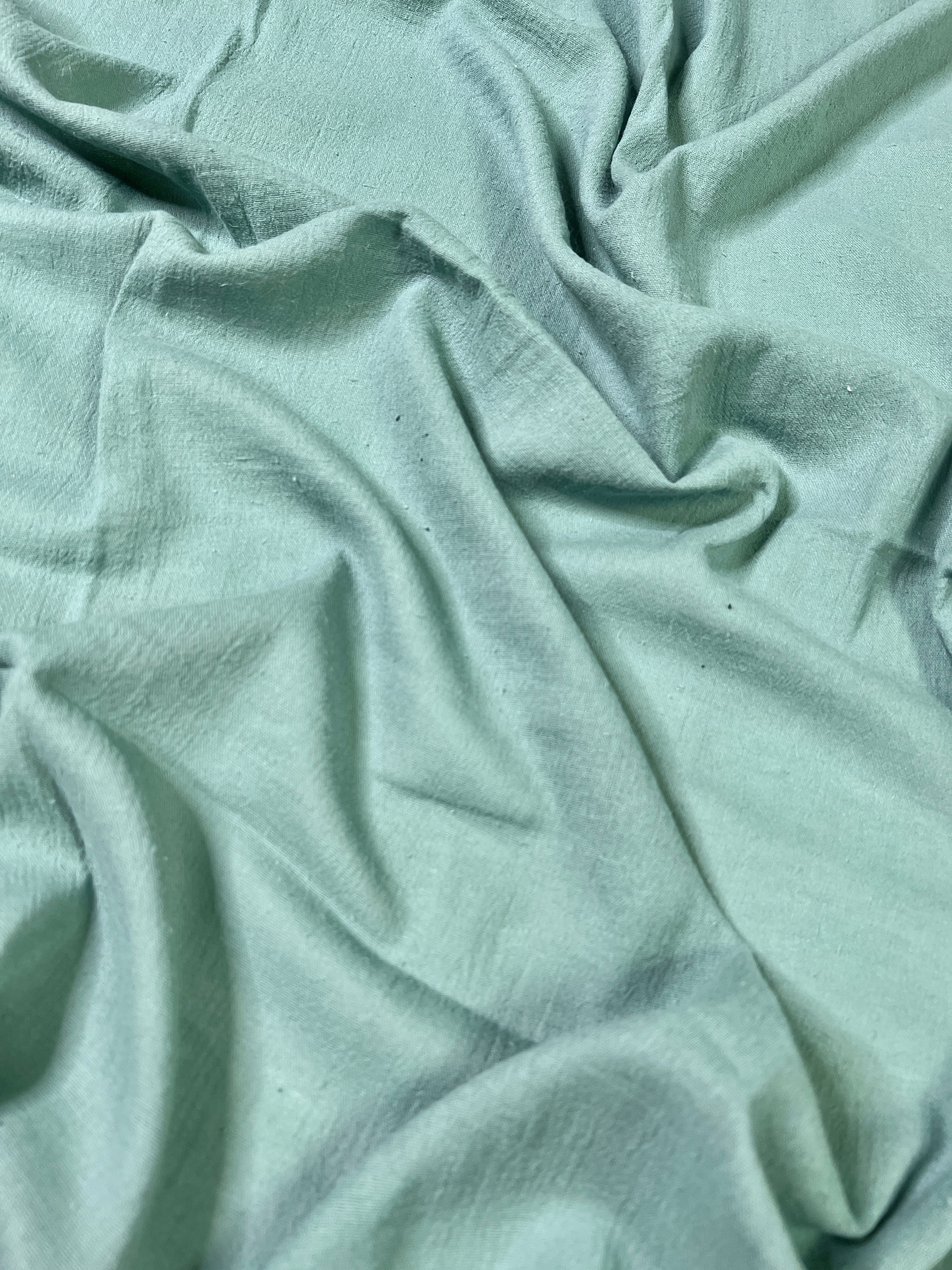 Forest Green Cotton Gauze - Image 3