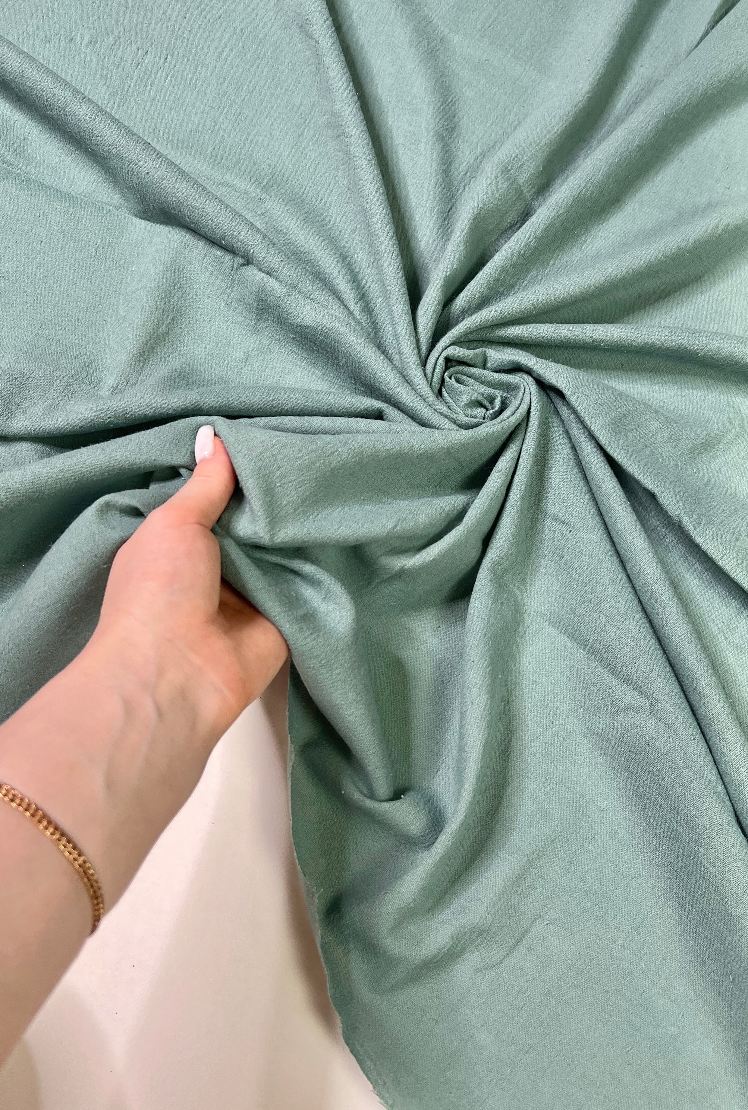 Forest Green Cotton Gauze - Image 8