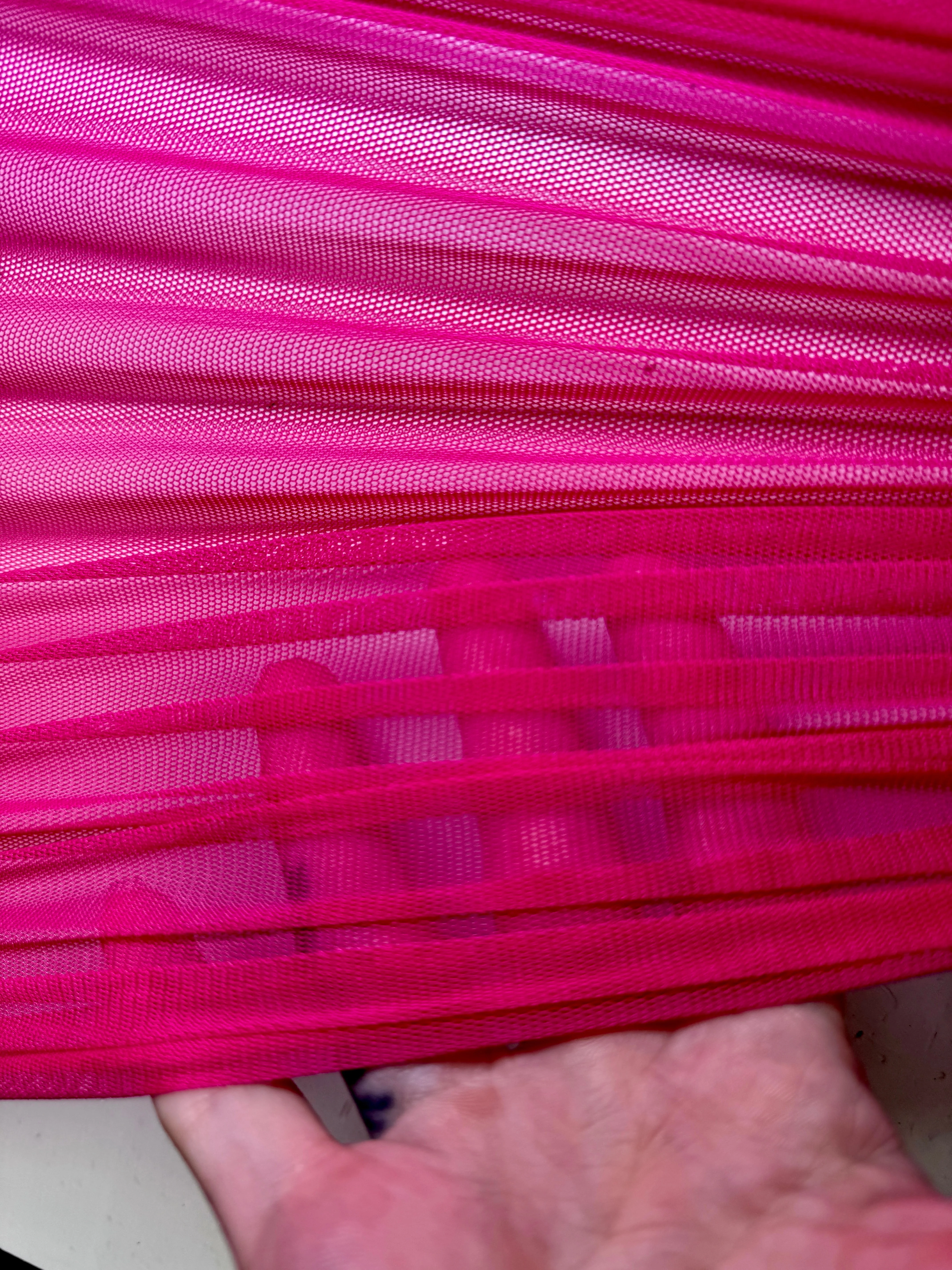 Fuchsia 4 Way Stretch Power Mesh - Image 4