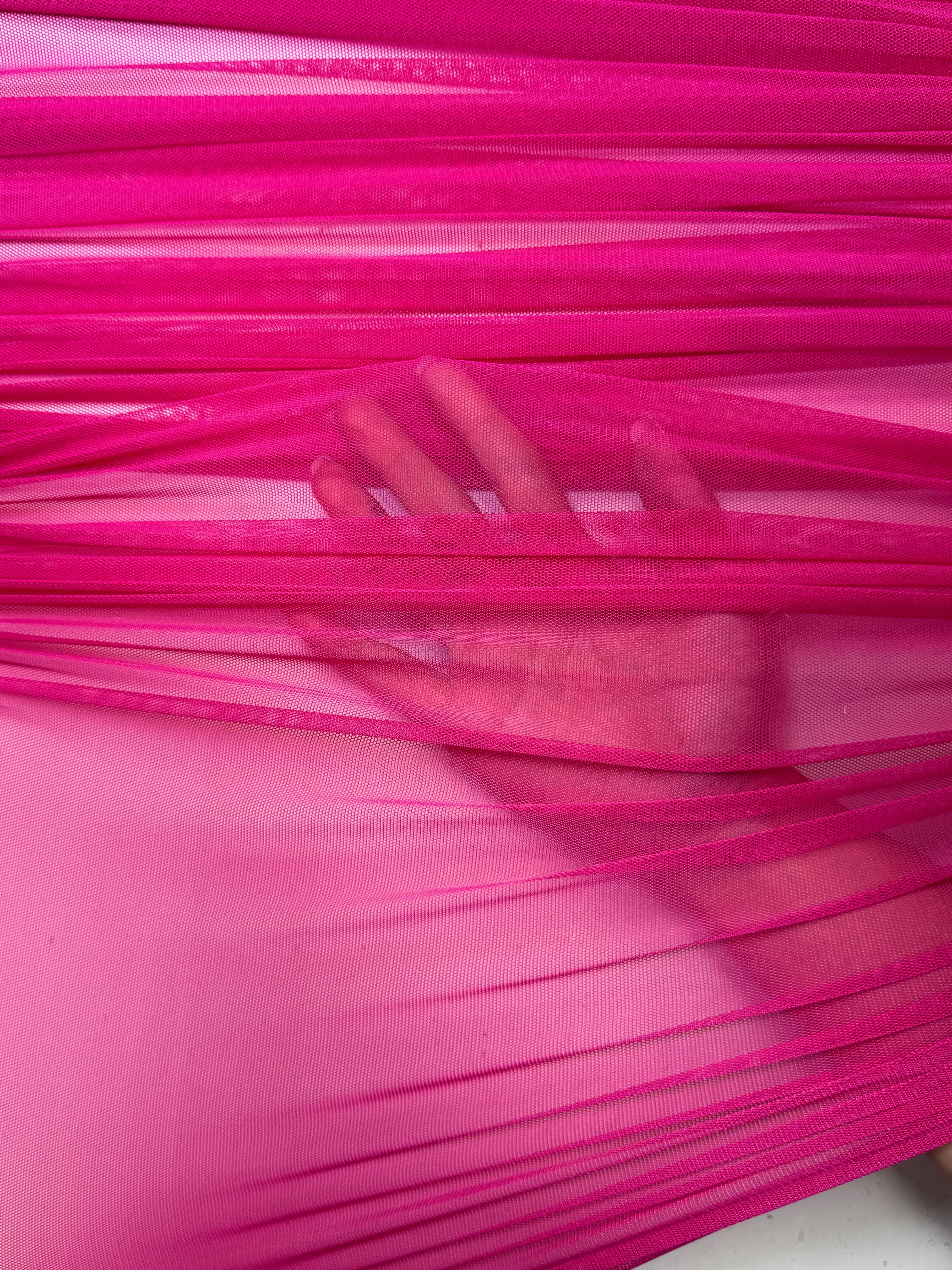 Fuchsia 4 Way Stretch Power Mesh - Image 5