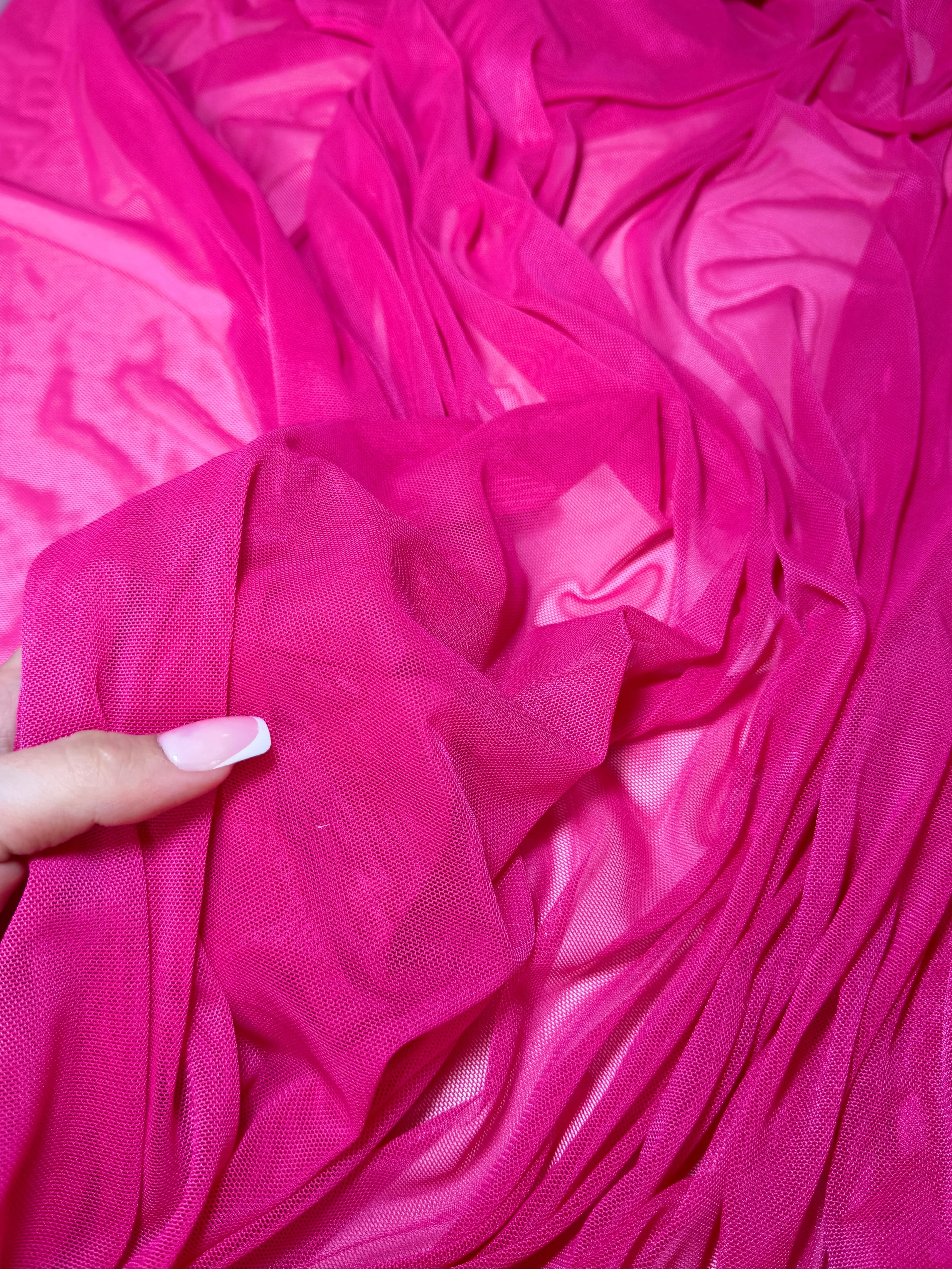 Fuchsia 4 Way Stretch Power Mesh - Image 7