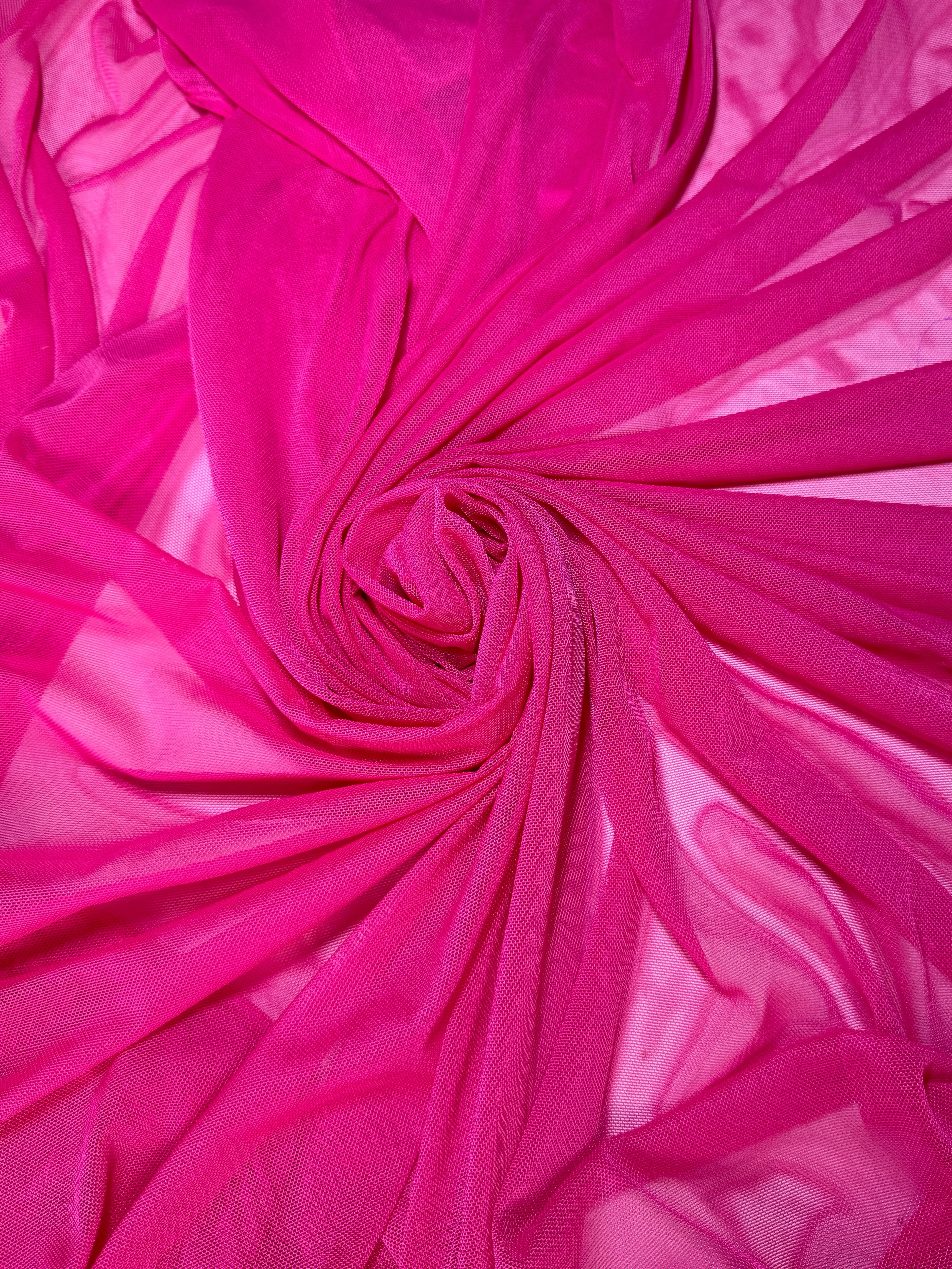 Fuchsia 4 Way Stretch Power Mesh - Image 9