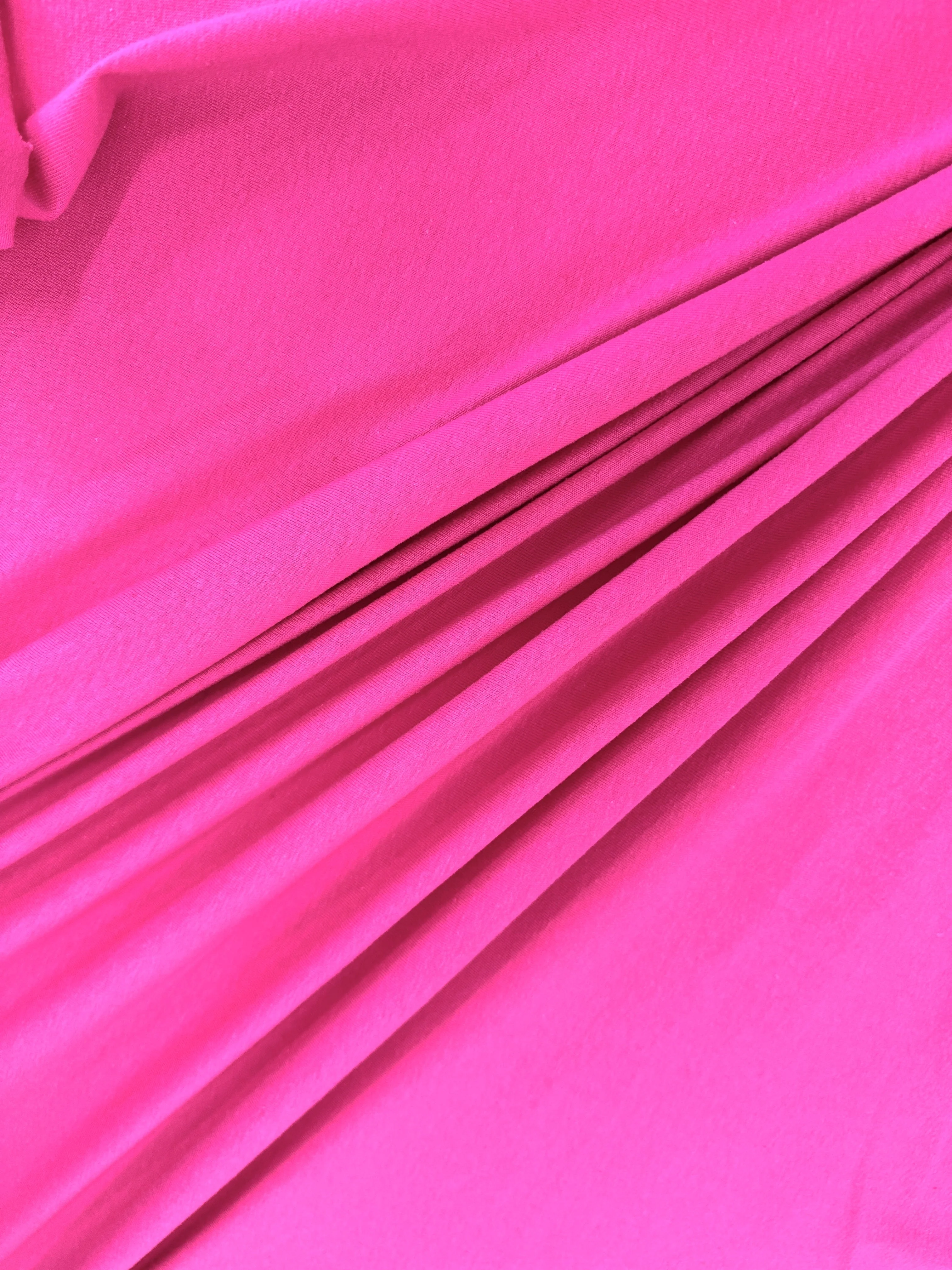 Fuchsia Cotton Jersey Knit - Image 6