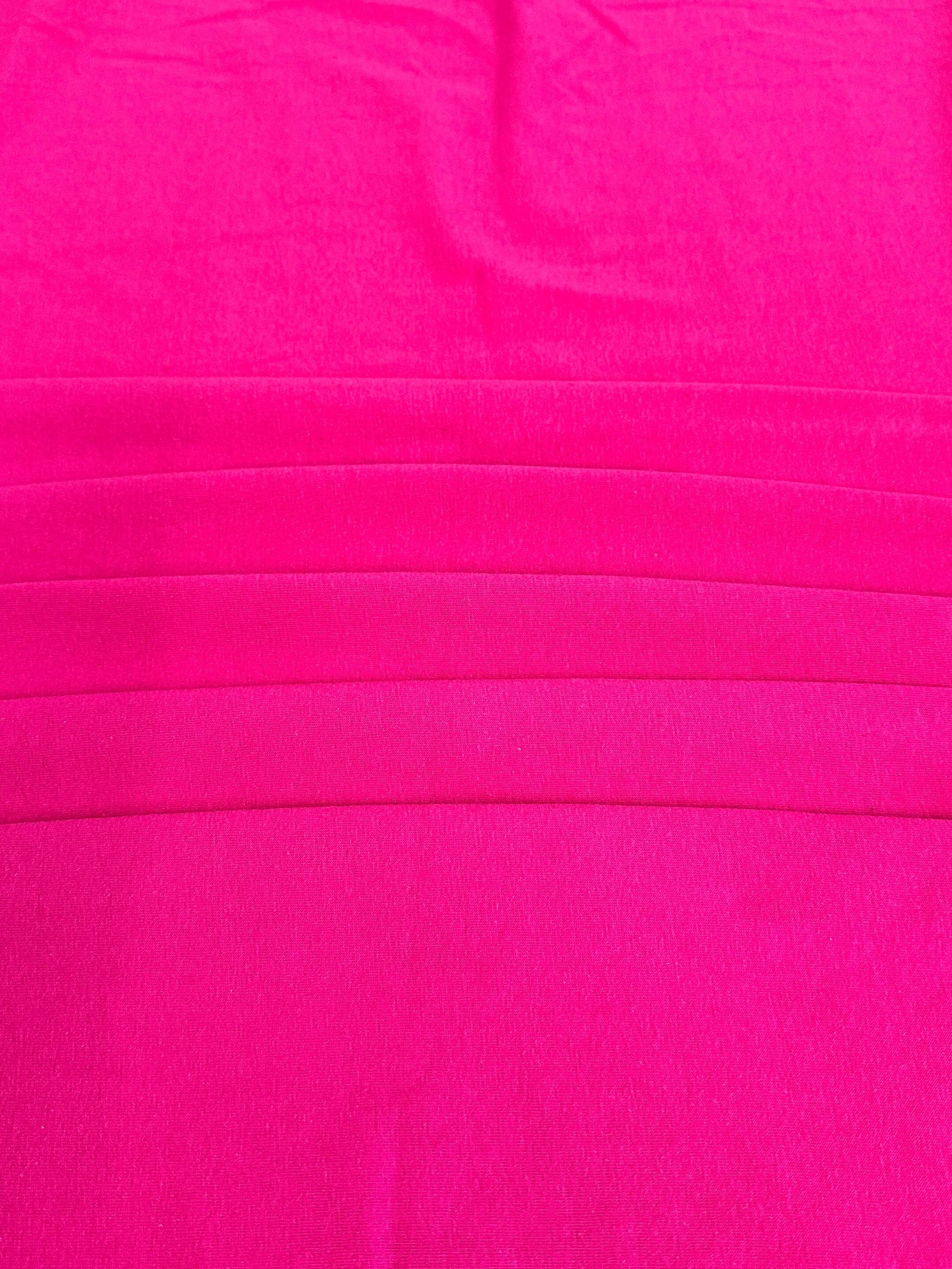 Fuchsia Cotton Jersey Knit - Image 8