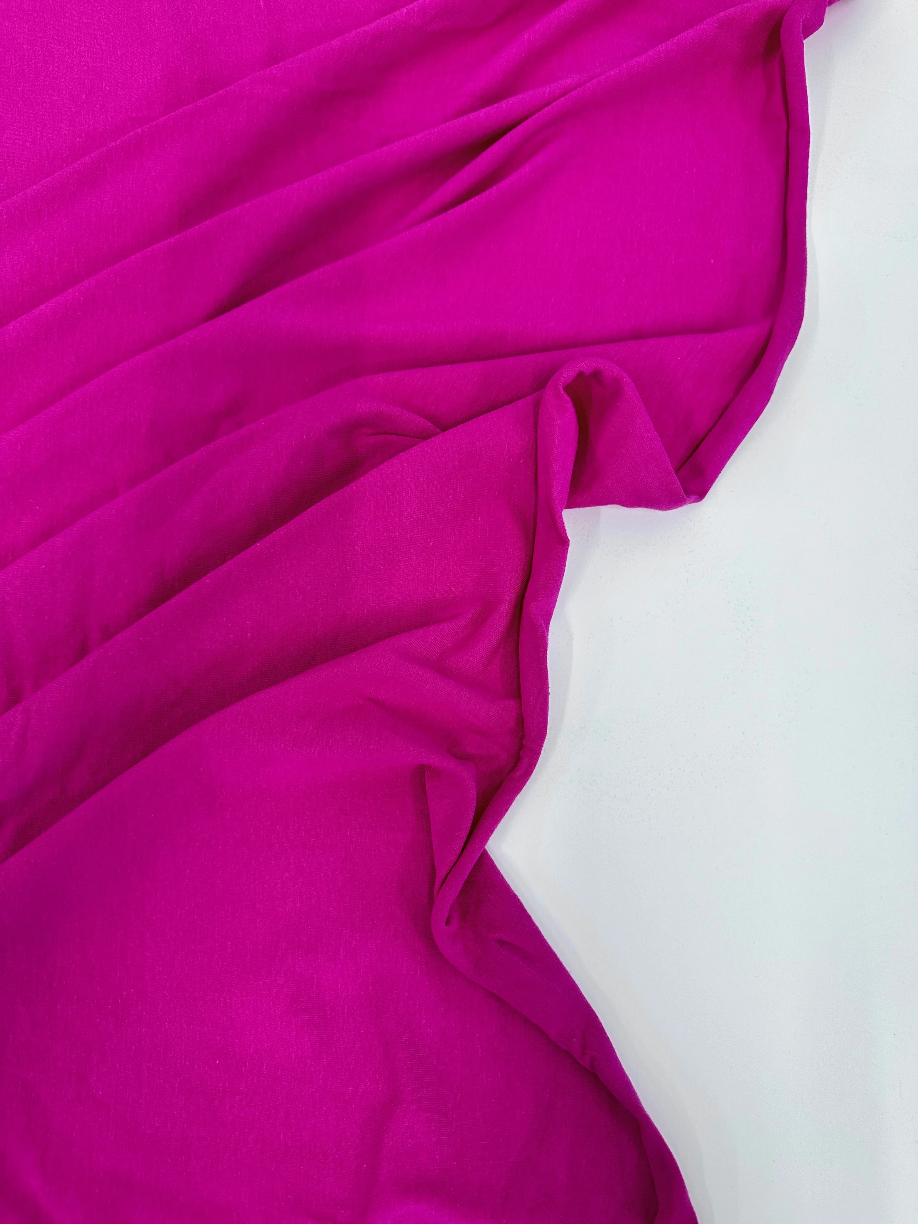 Fuchsia Cotton Jersey Knit - Image 4