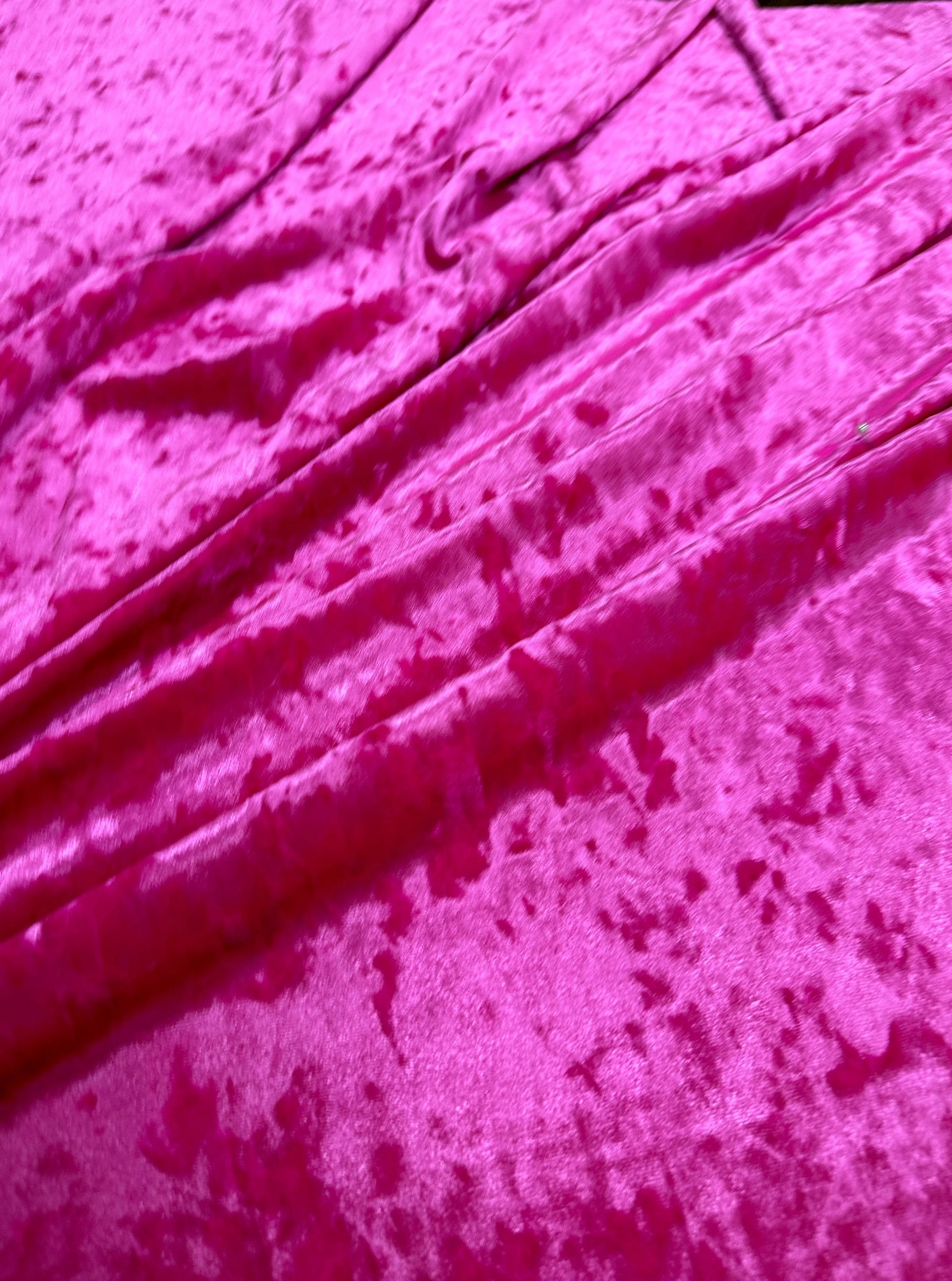 Fuchsia Stretch Crushed Velvet - Image 7