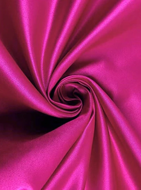 Fuchsia Duchesse Satin