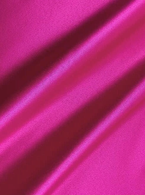 Fuchsia Duchesse Satin - Image 4