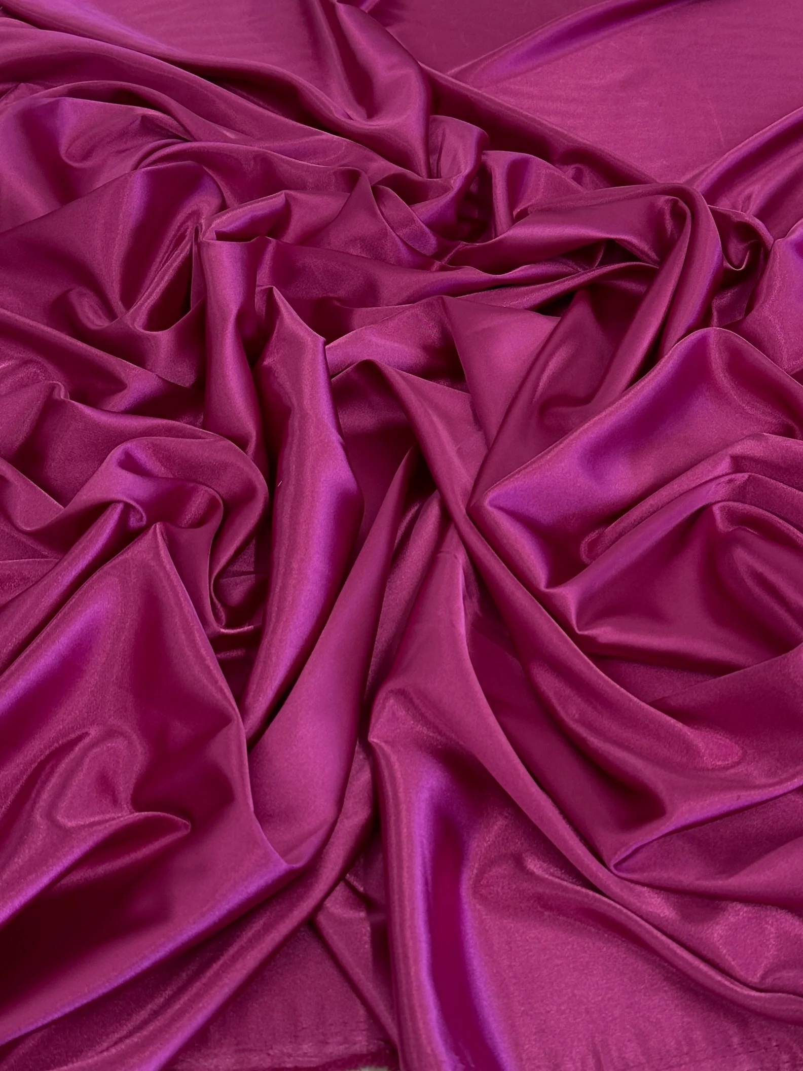 Fuchsia Luxury Silky Stretch Satin - Image 2