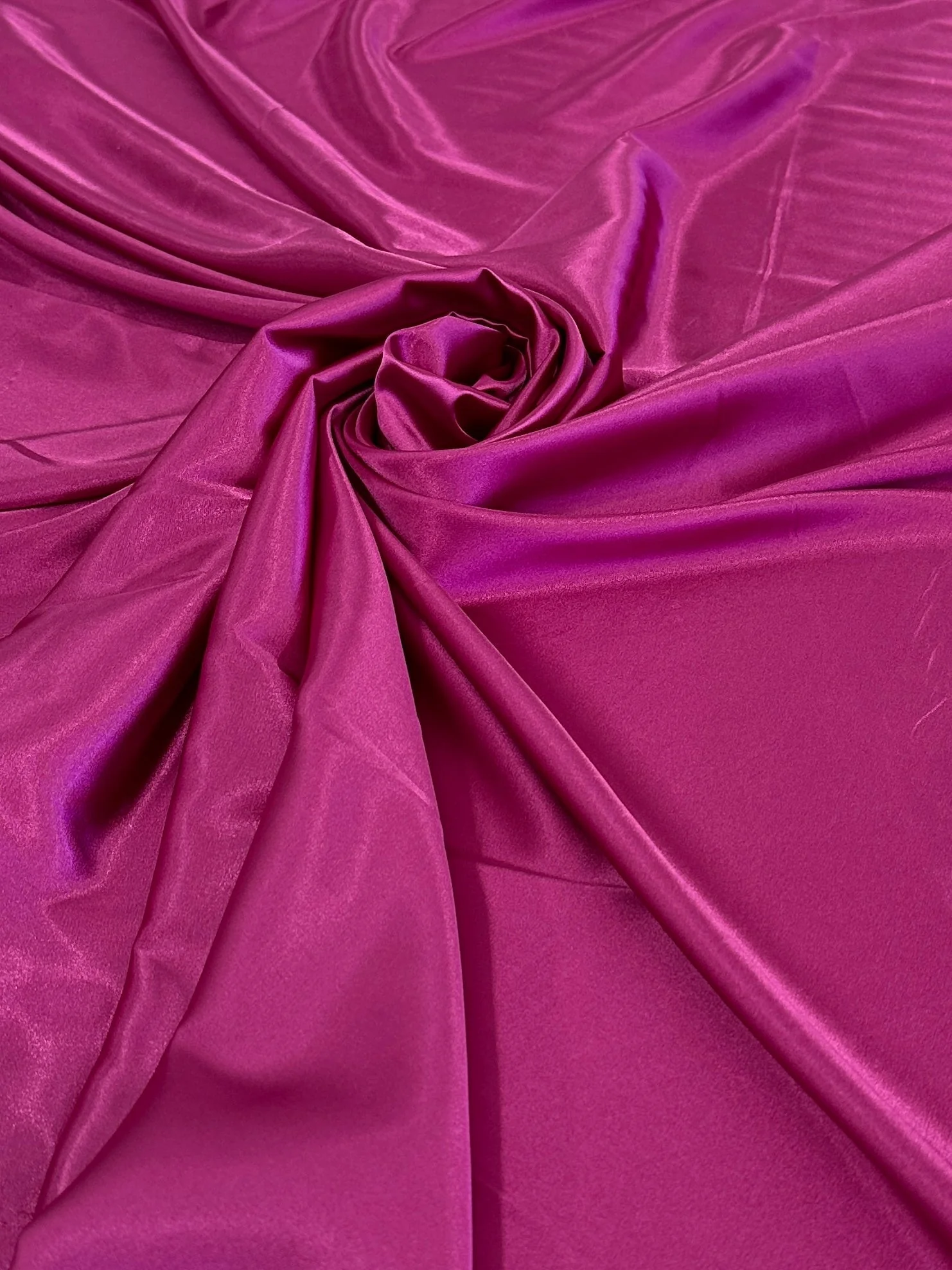 Fuchsia Luxury Silky Stretch Satin - Image 3