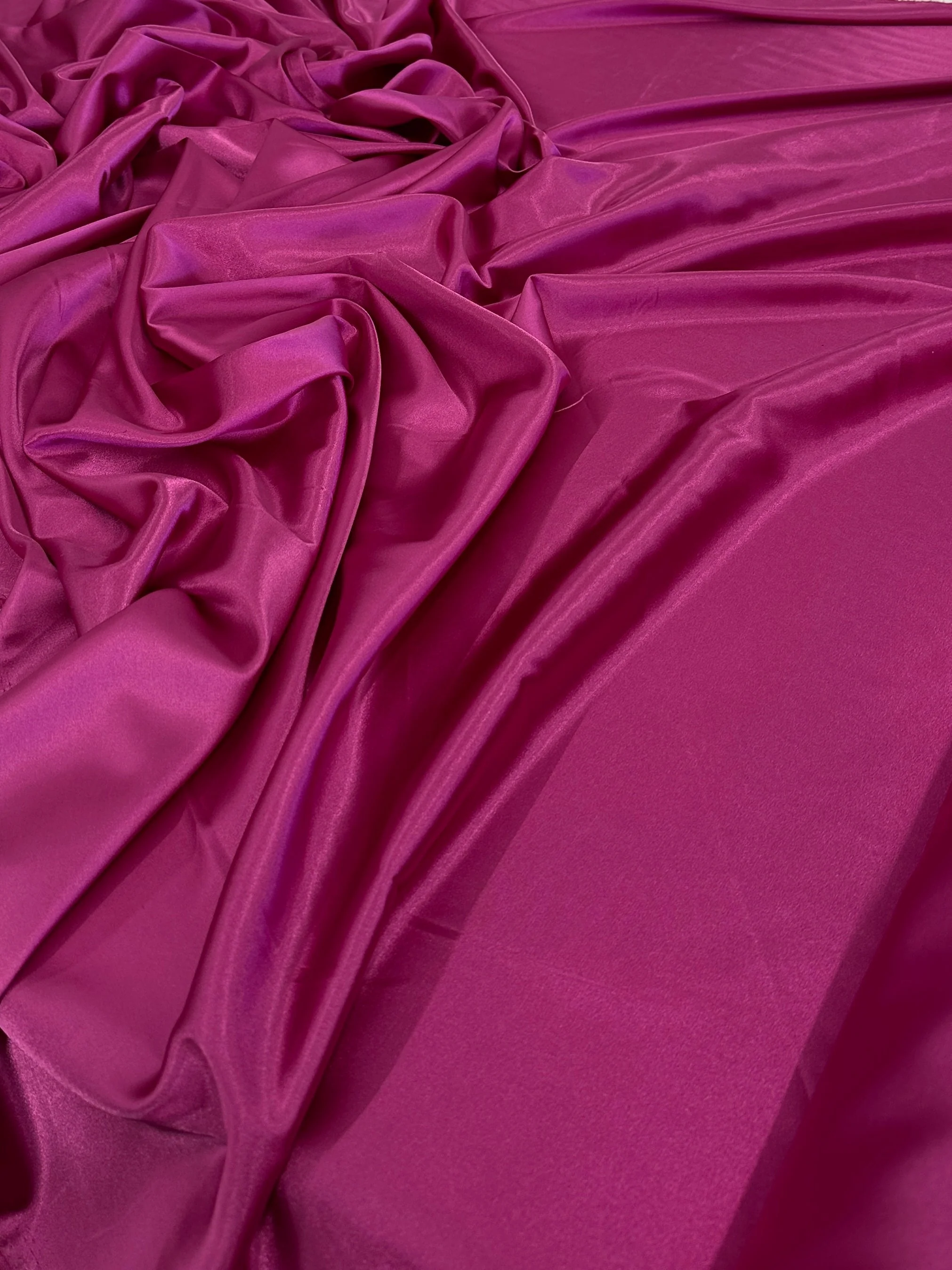 Fuchsia Luxury Silky Stretch Satin - Image 5