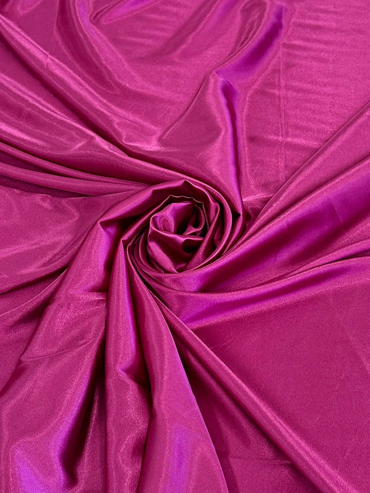 Fuchsia Luxury Silky Stretch Satin - Image 6