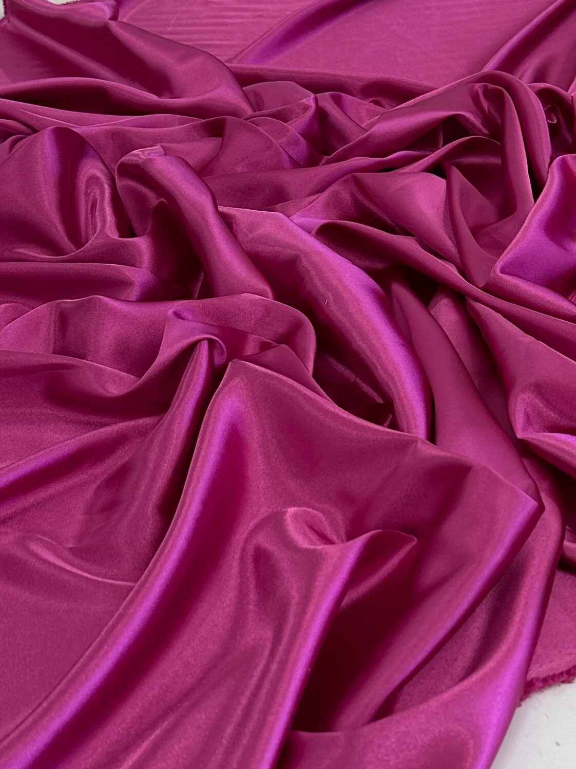 Fuchsia Luxury Silky Stretch Satin - Image 7