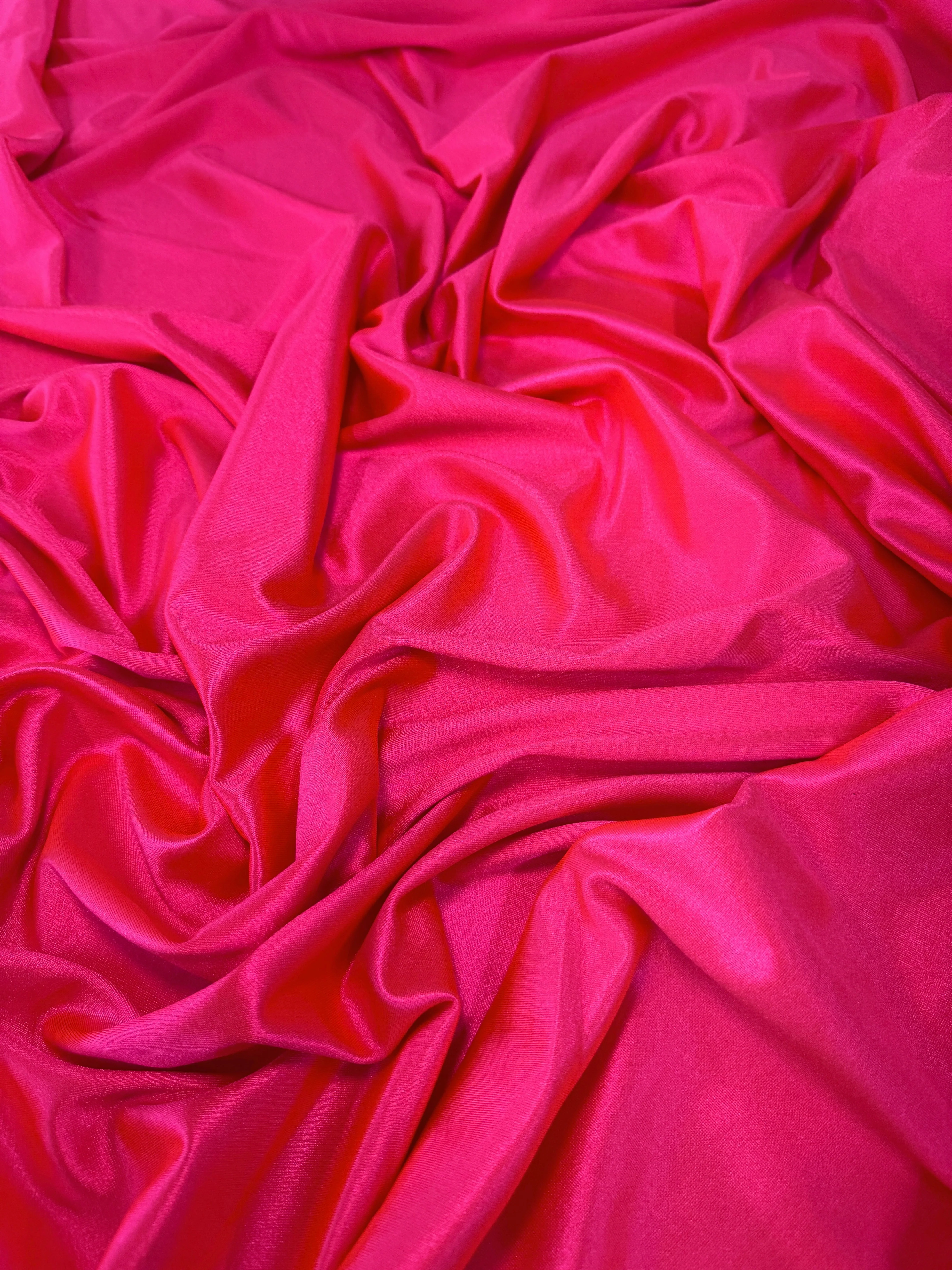Fuchsia Neon Shiny Nylon Spandex - Image 3