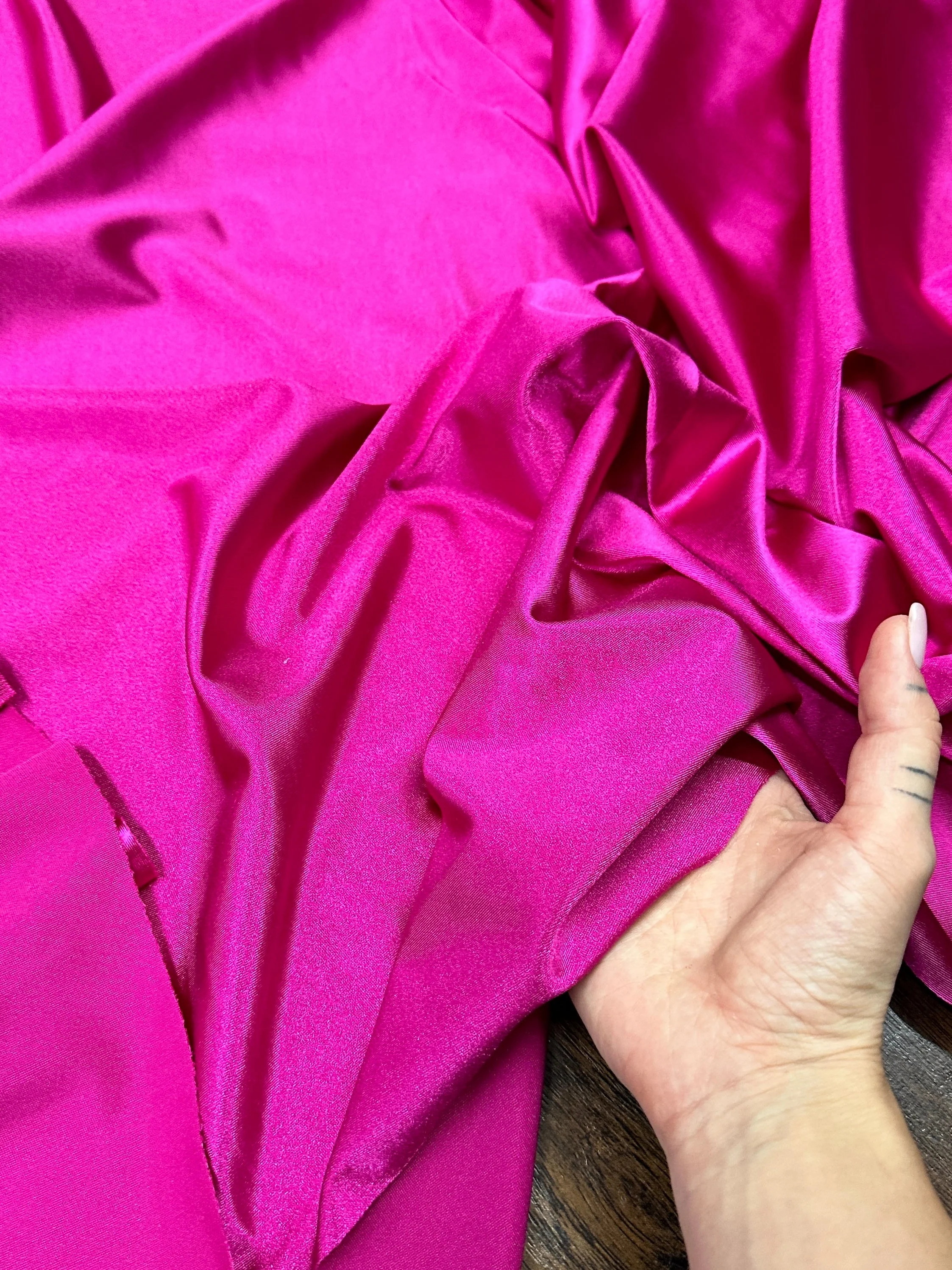 Fuchsia Shiny Nylon Spandex - Image 6