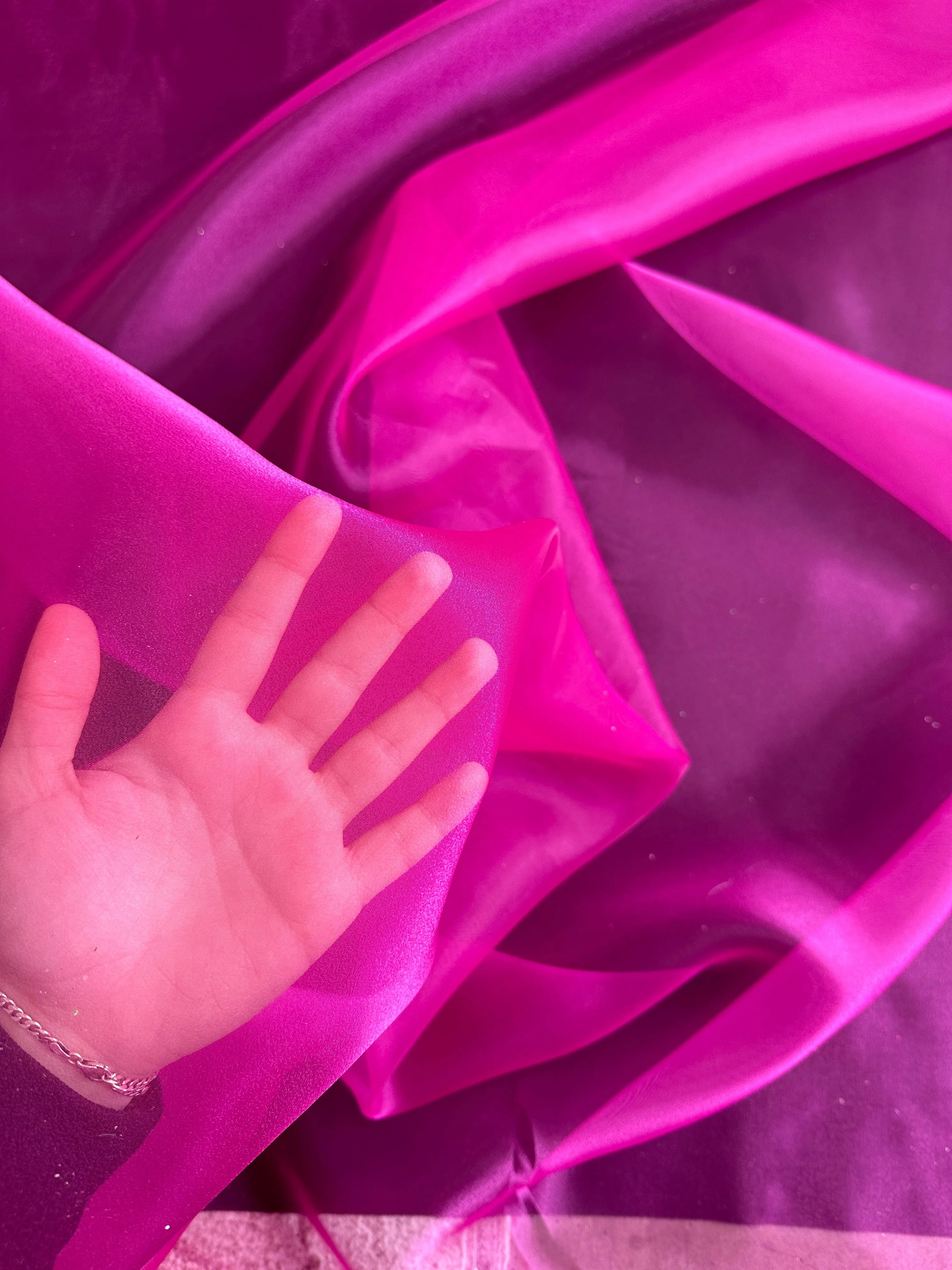 Fuchsia Crystal Organza - Image 5