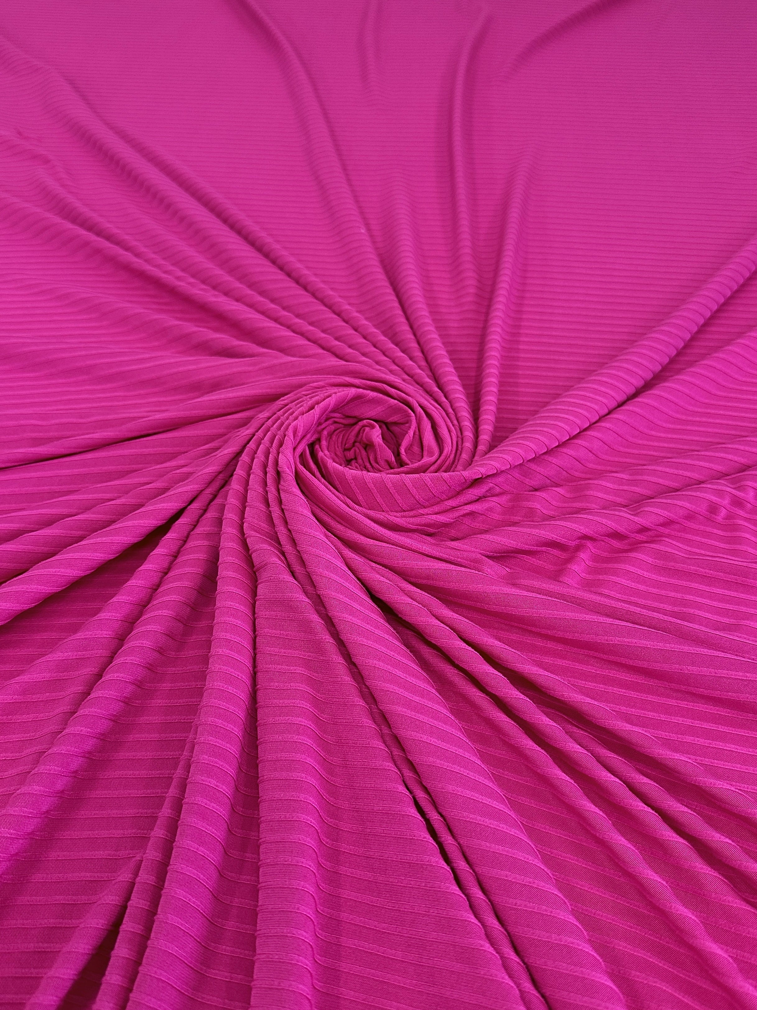 Fuchsia Rib Knit
