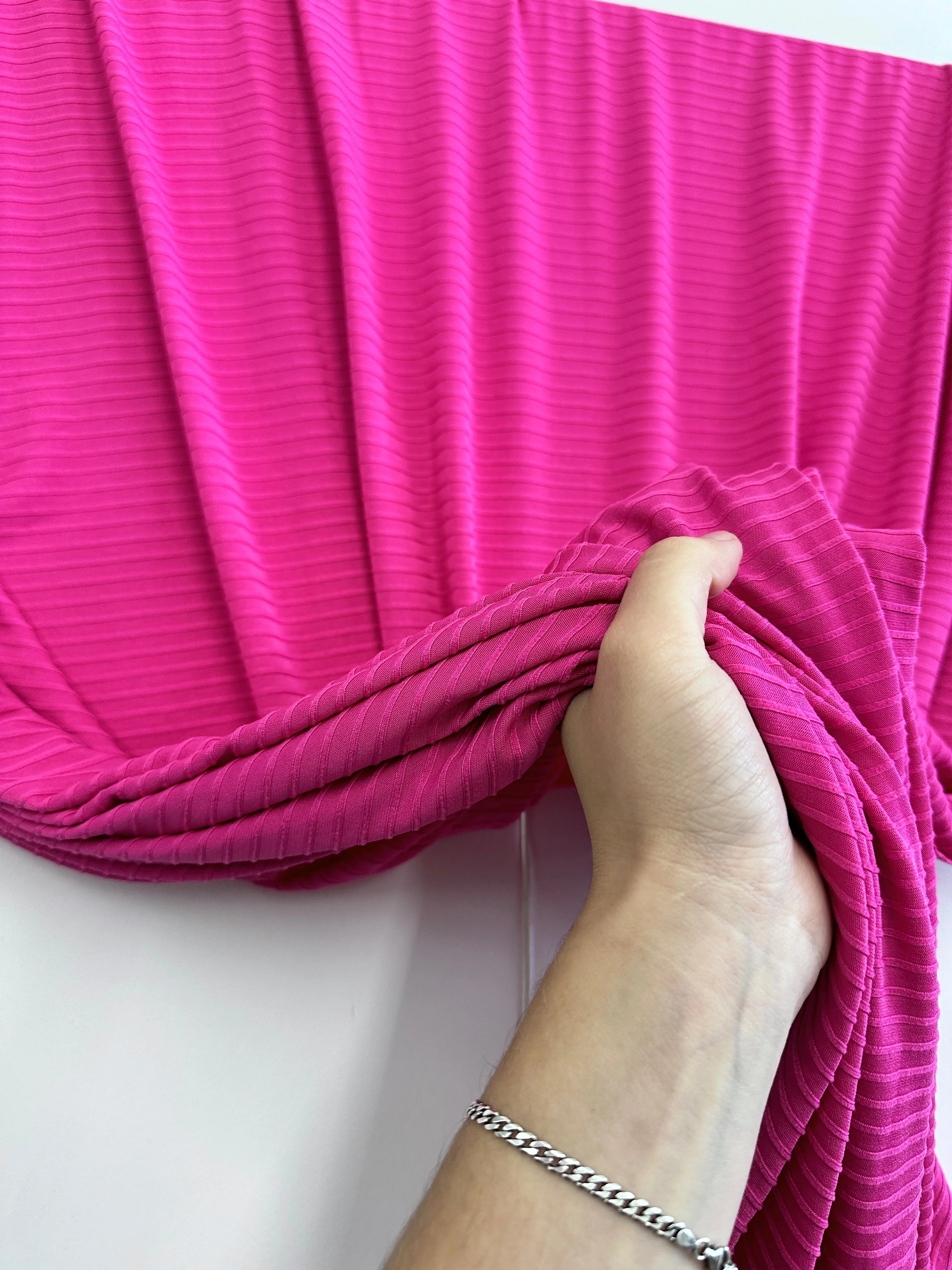 Fuchsia Rib Knit - Image 2