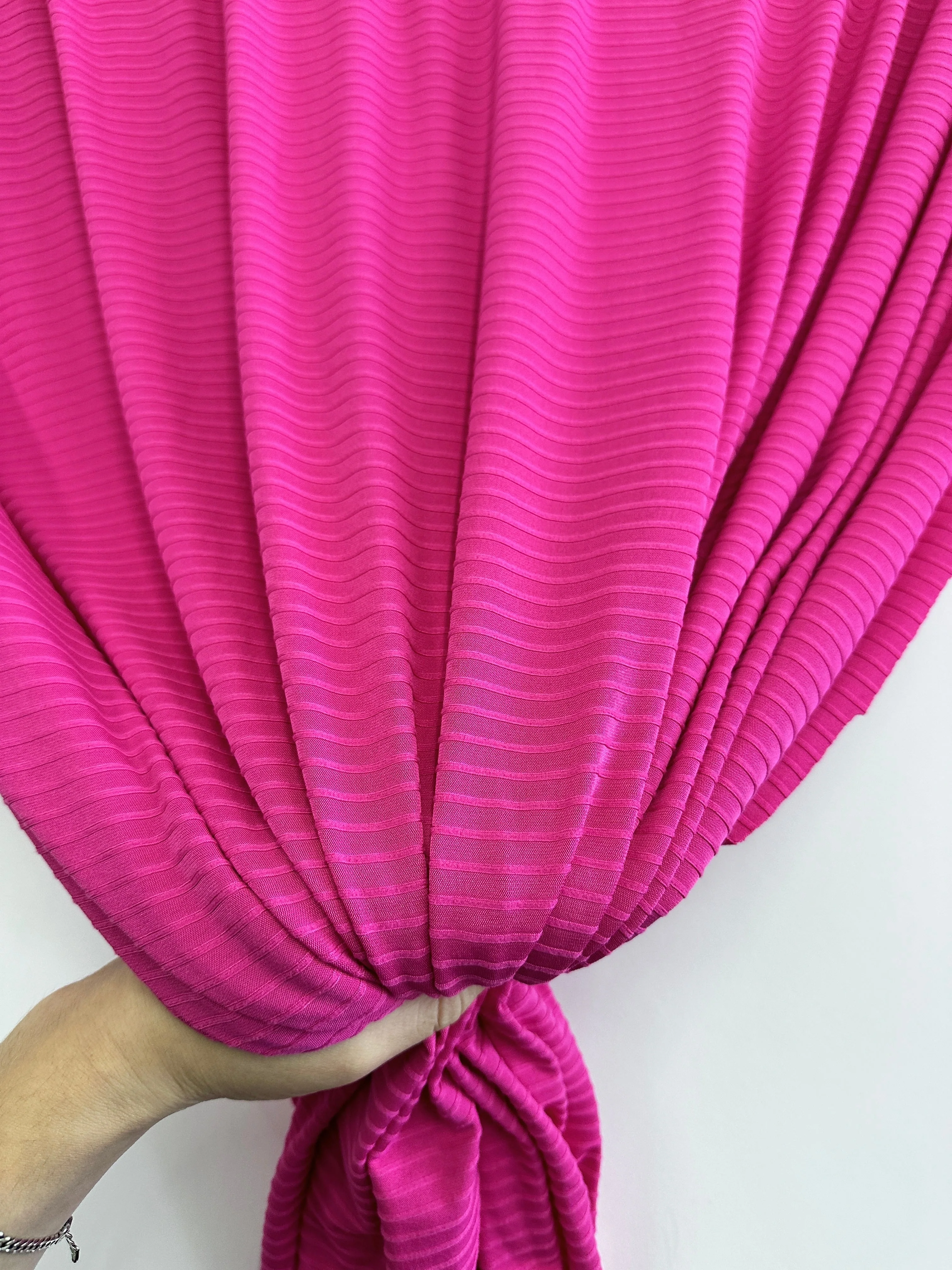 Fuchsia Rib Knit - Image 9
