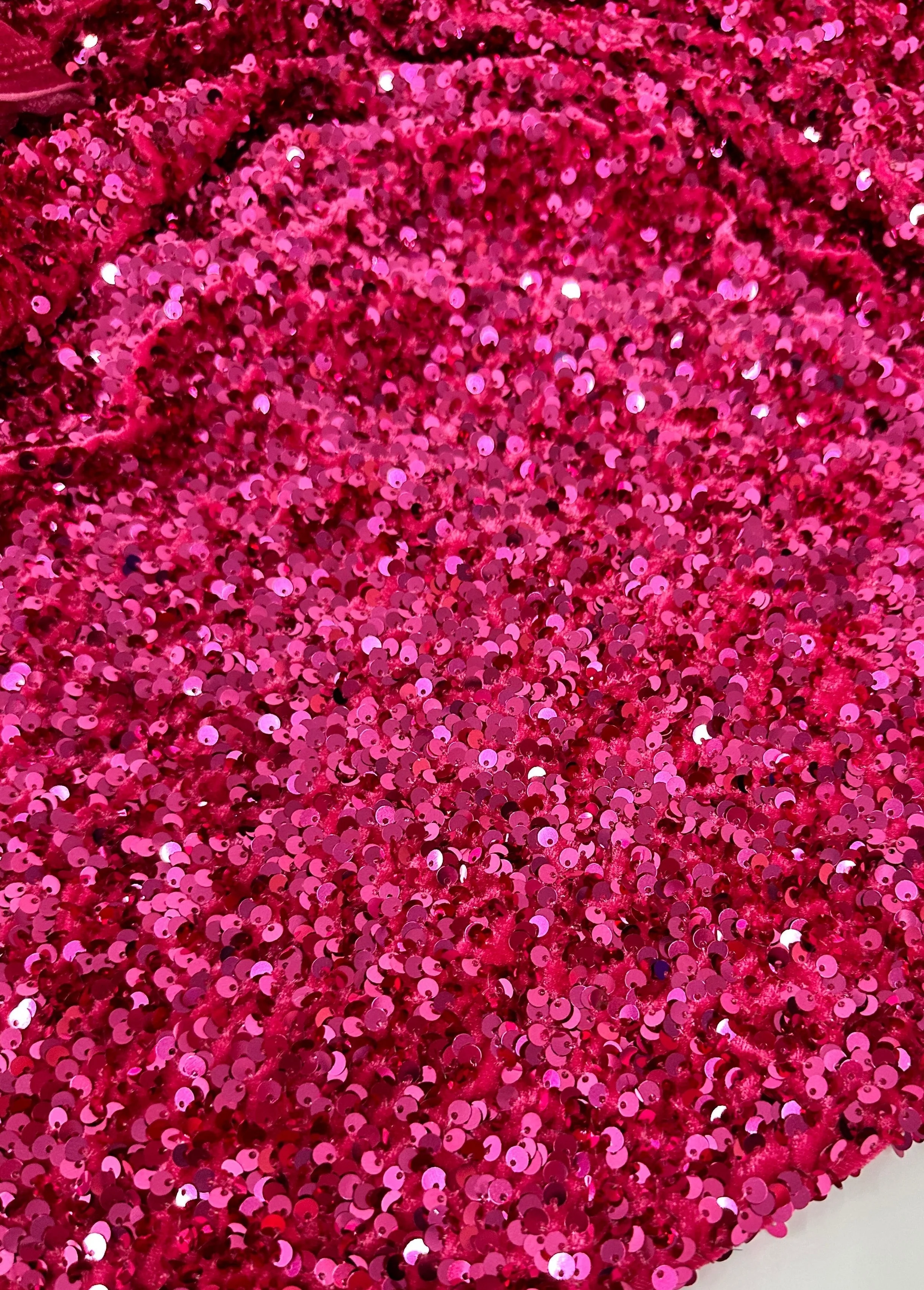 Fuchsia Sequin on Velvet - Image 2