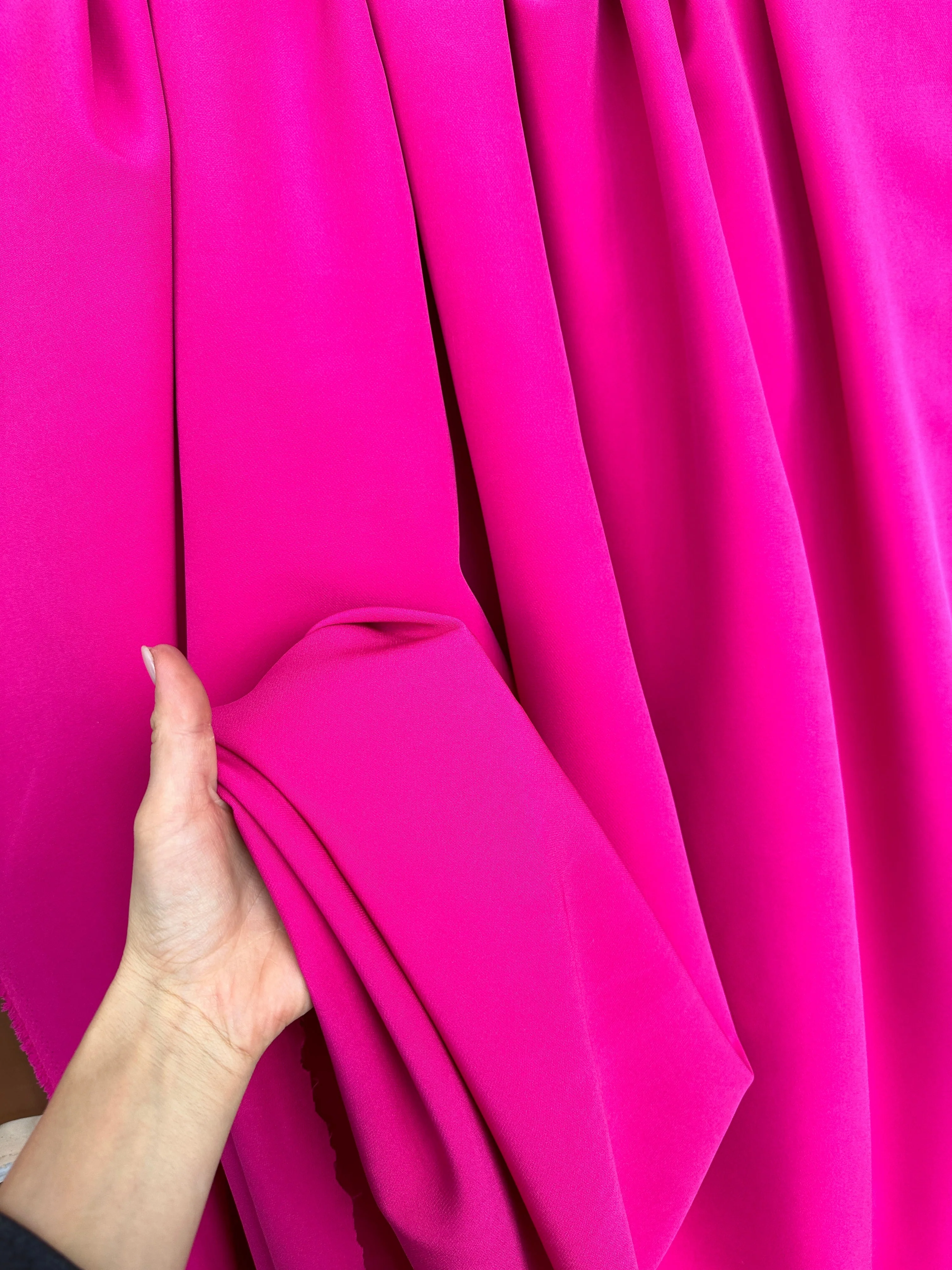 Fuchsia Stretch Crepe - Image 5