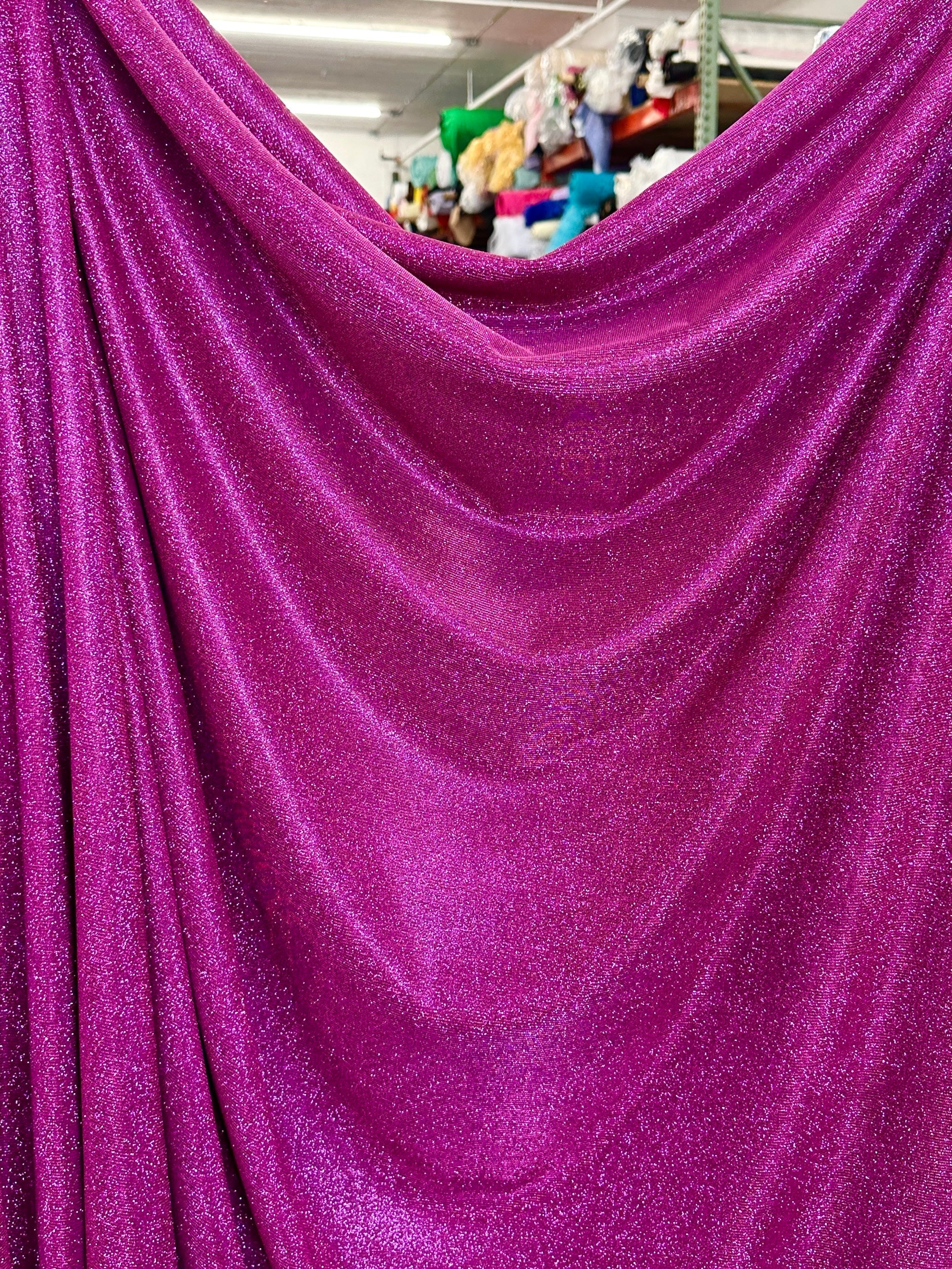 Fuchsia Stretch Metallic Lurex