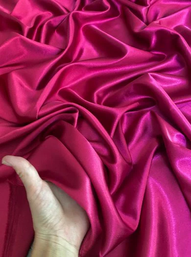 Fuchsia Silky Stretch Satin - Image 4