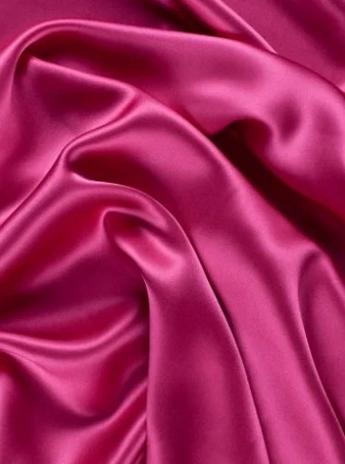 Fuchsia Silky Stretch Satin - Image 5