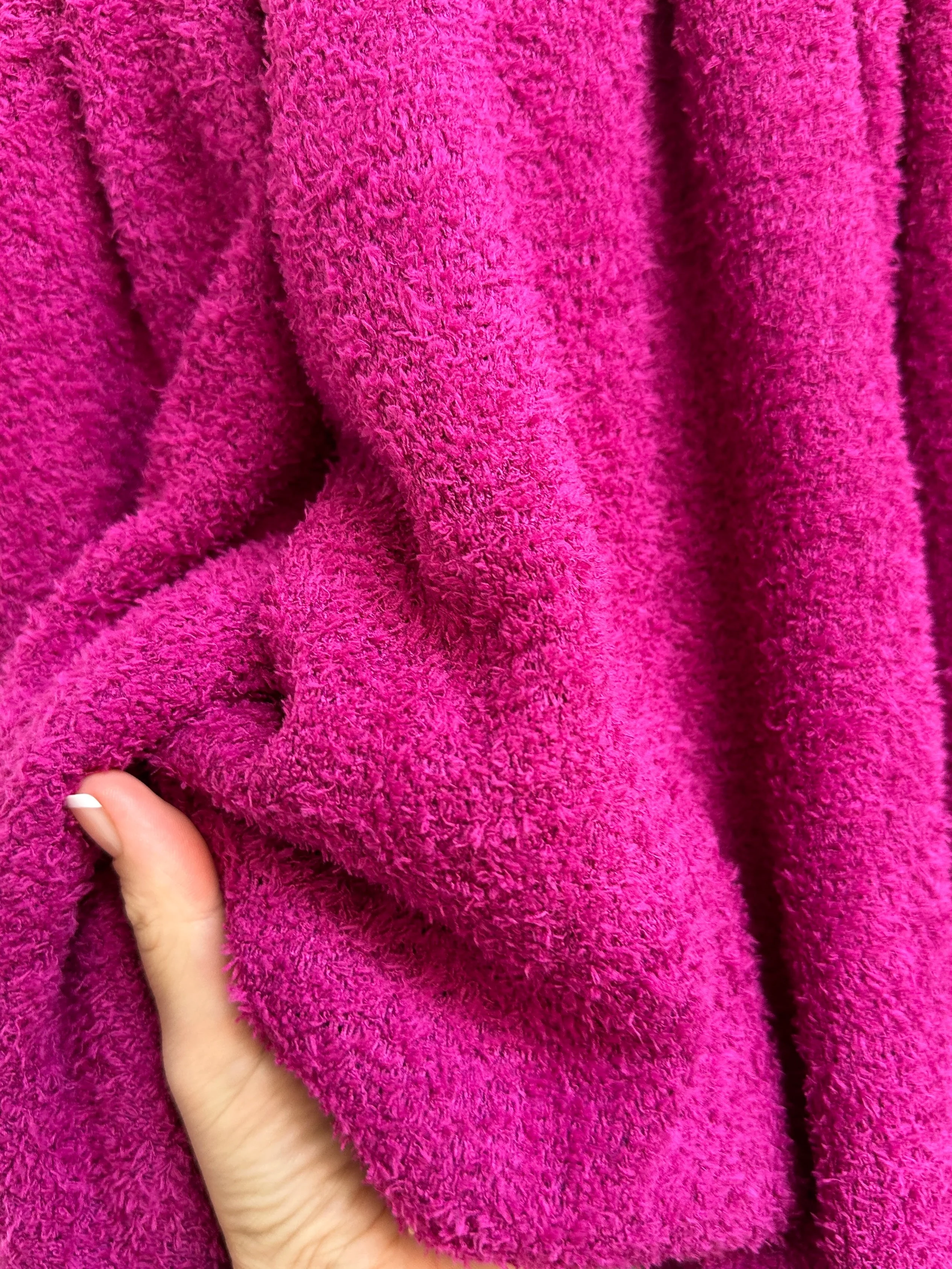 Fuchsia Terry Cloth Knit - Image 4