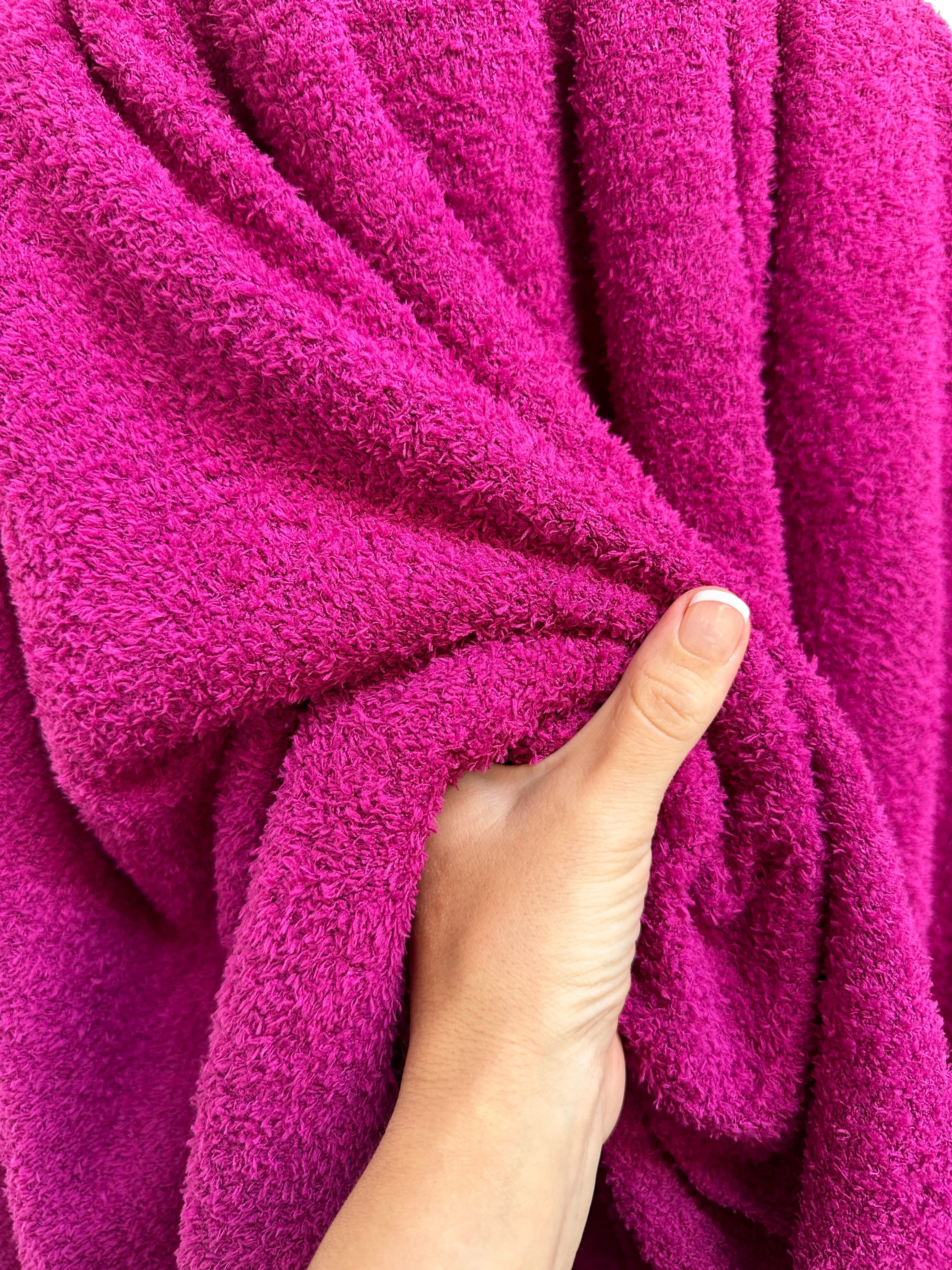 Fuchsia Terry Cloth Knit - Image 6