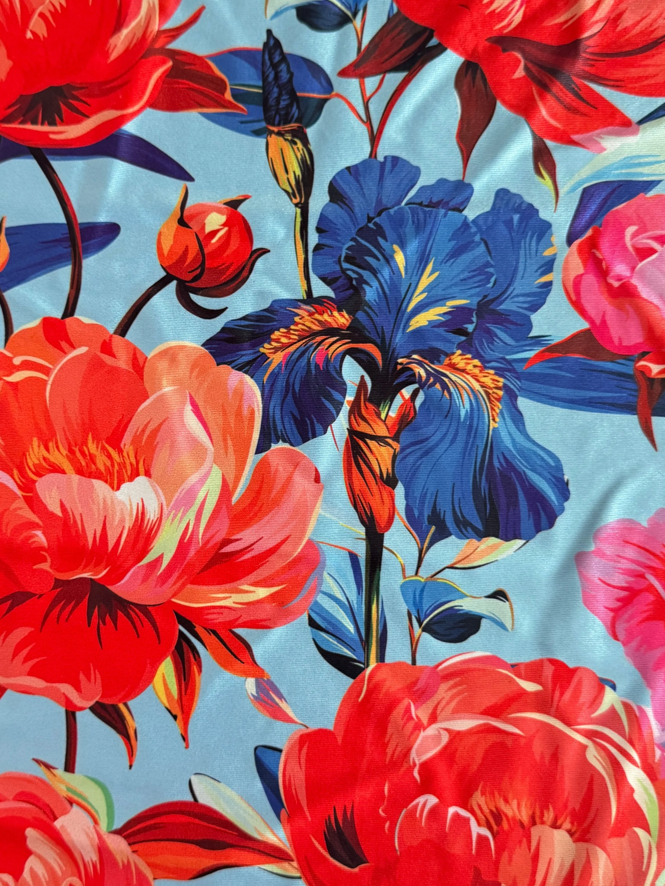 Garden Flowers Nylon Spandex