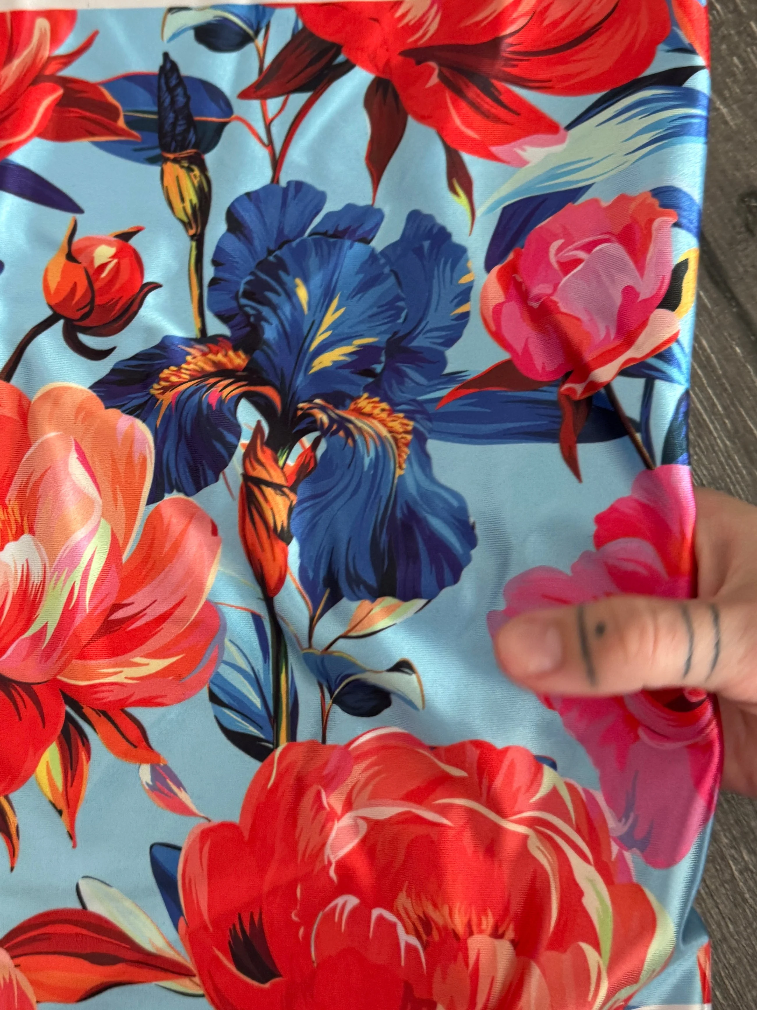 Garden Flowers Nylon Spandex - Image 3