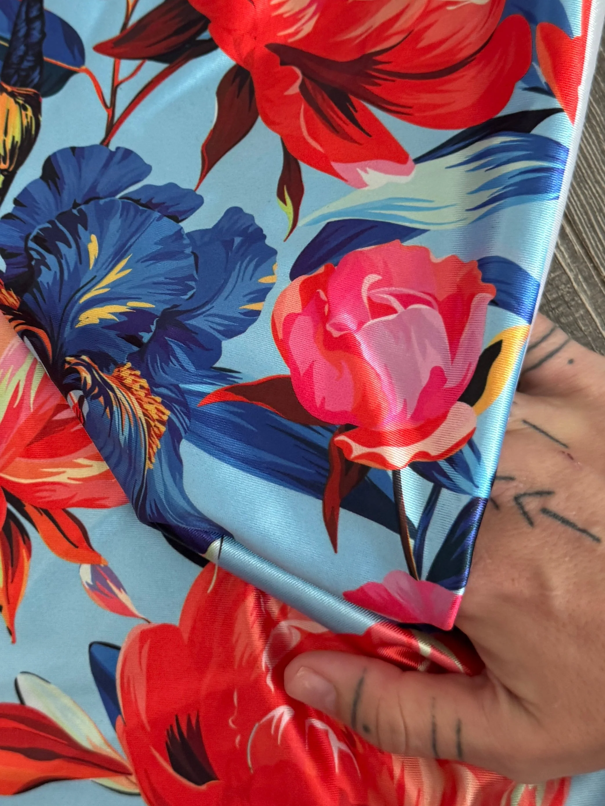 Garden Flowers Nylon Spandex - Image 4