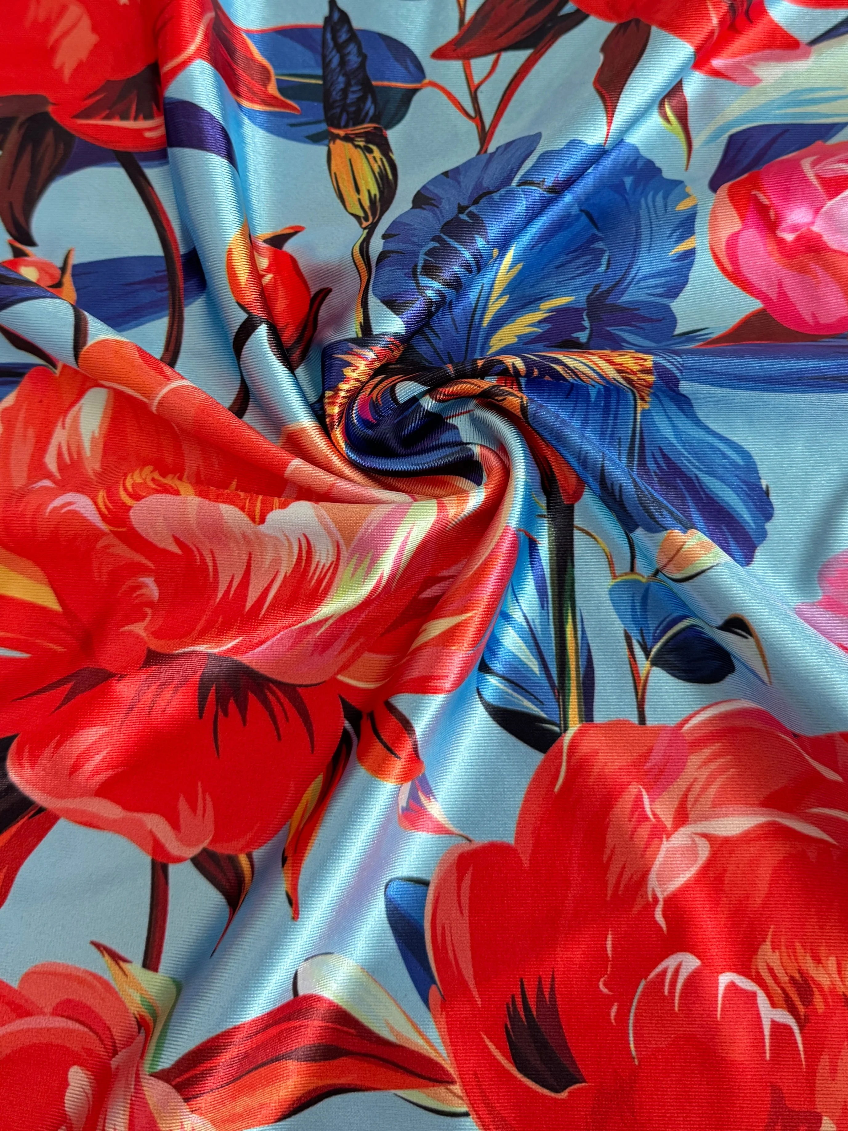 Garden Flowers Nylon Spandex - Image 6