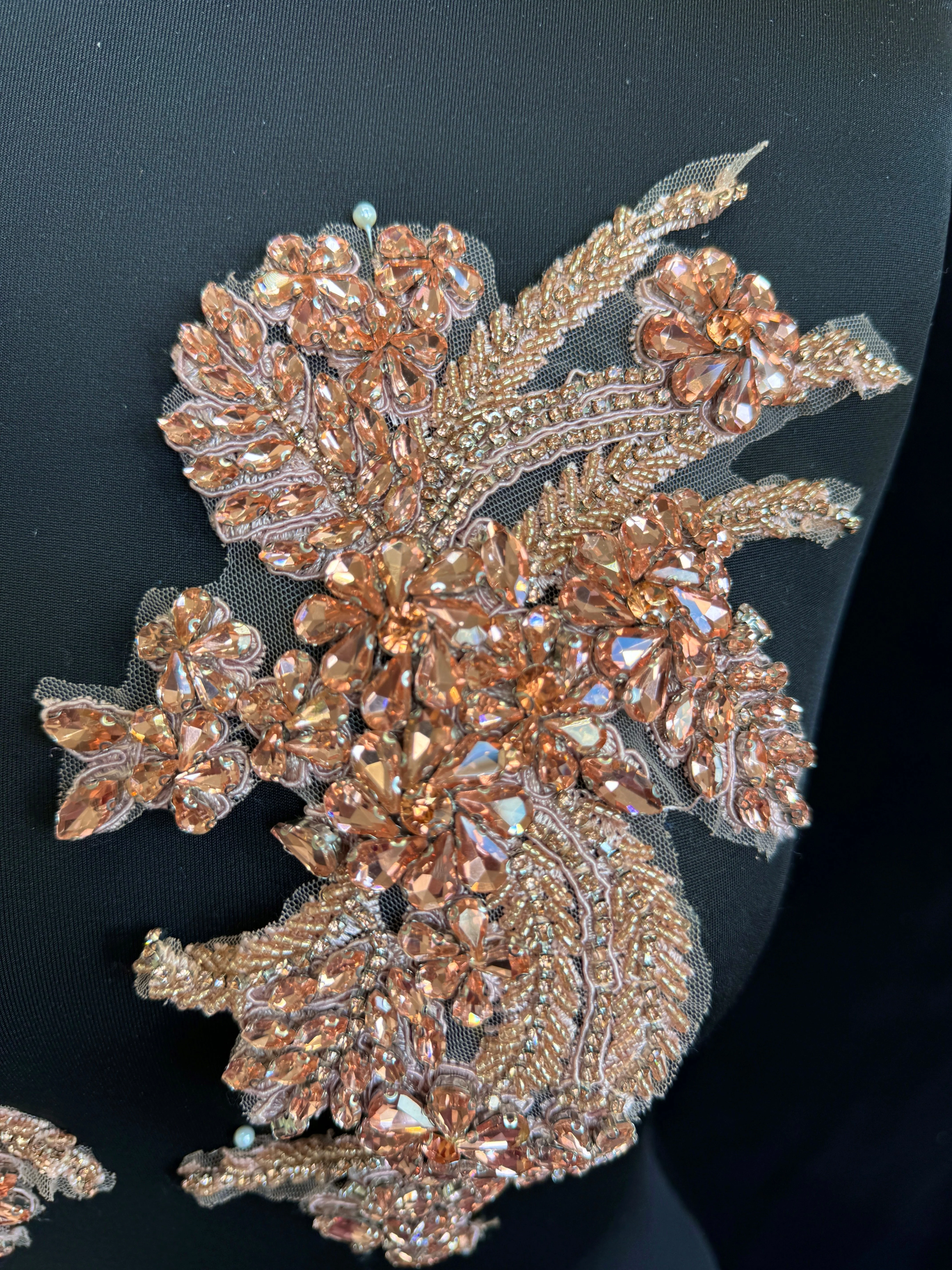 Gina Blush Pink Rhinestones Applique - Image 5