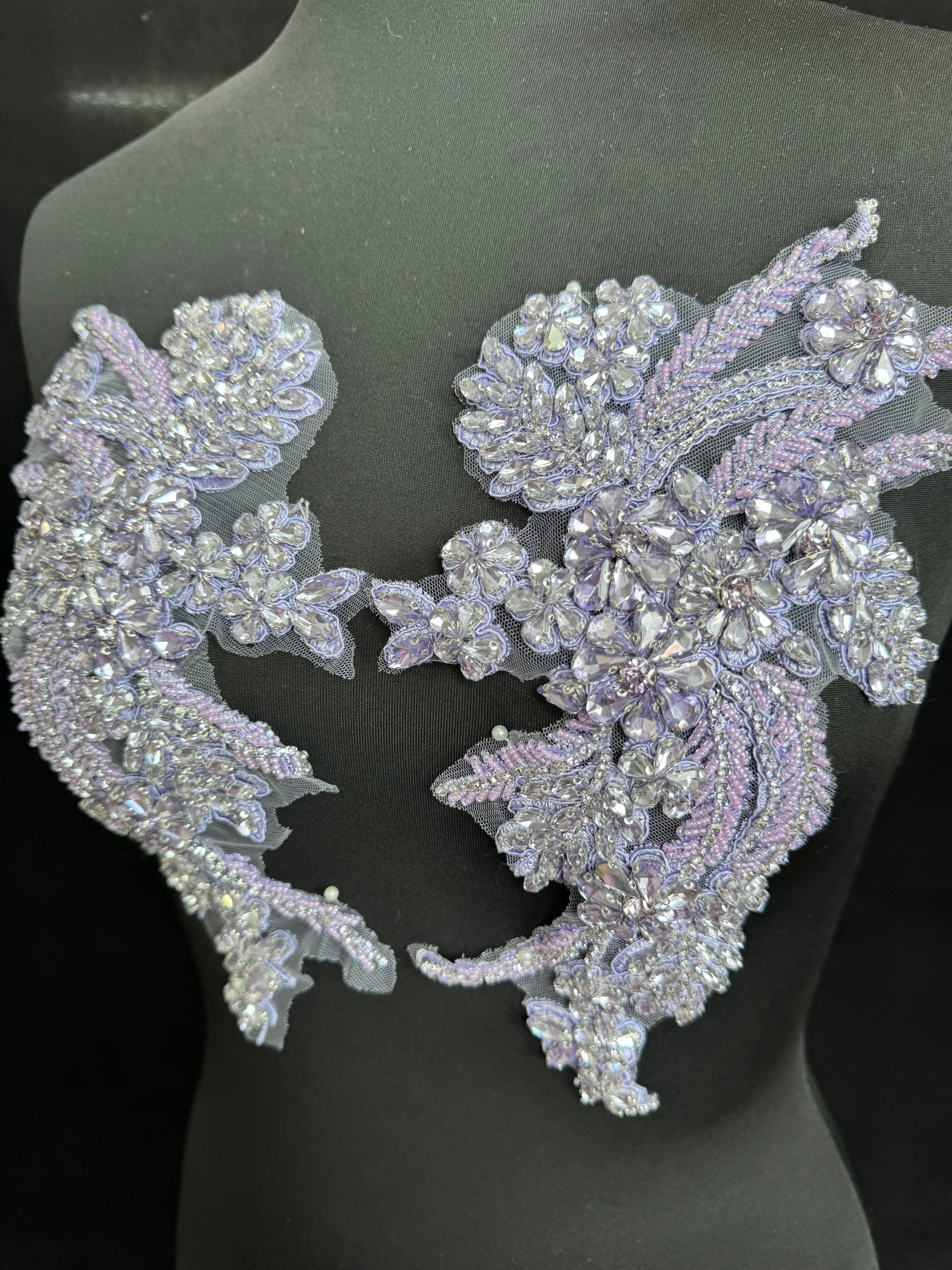 Gina Lilac Rhinestones Applique - Image 4