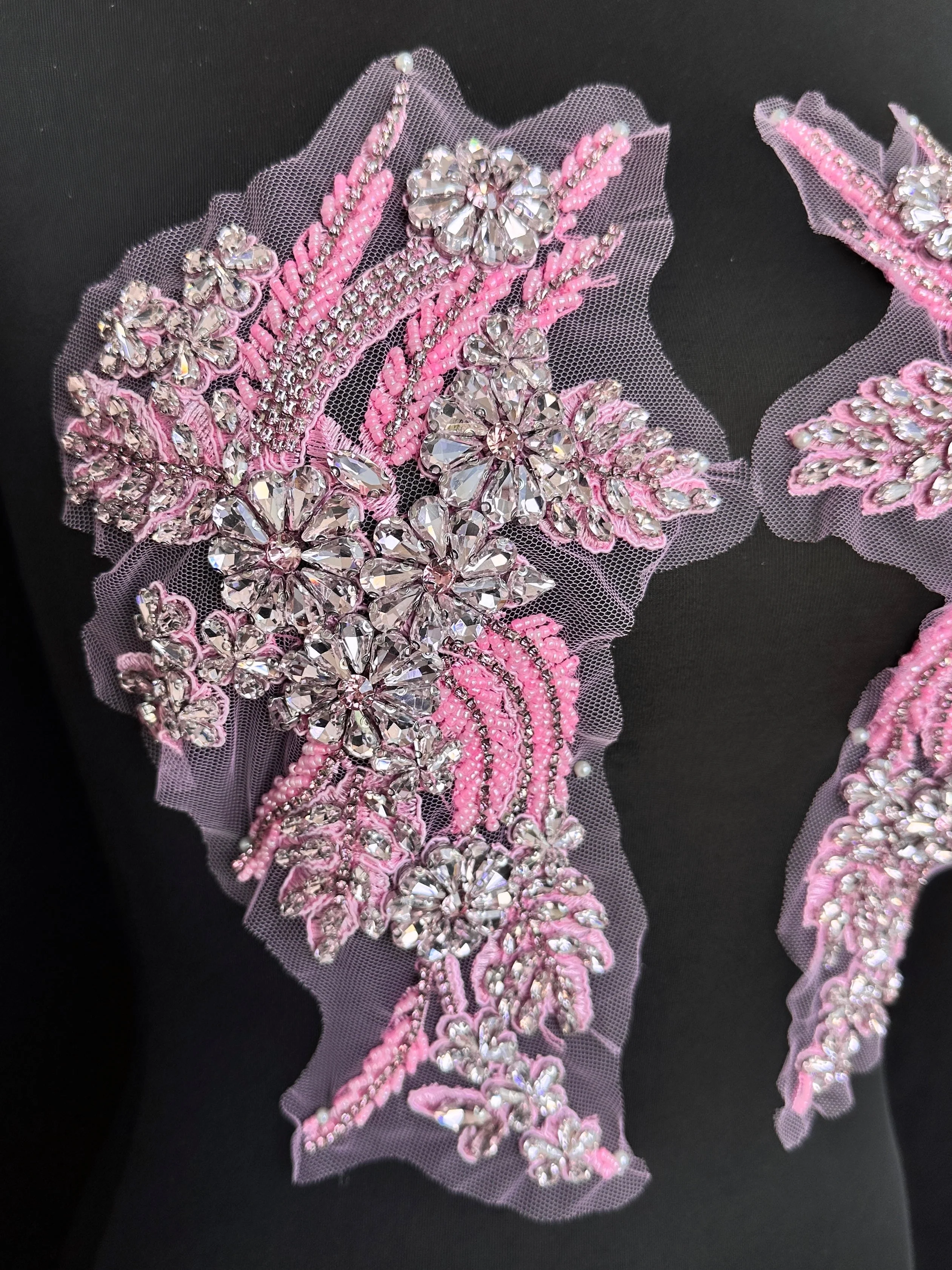 Gina Pink Rhinestone Applique - Image 5