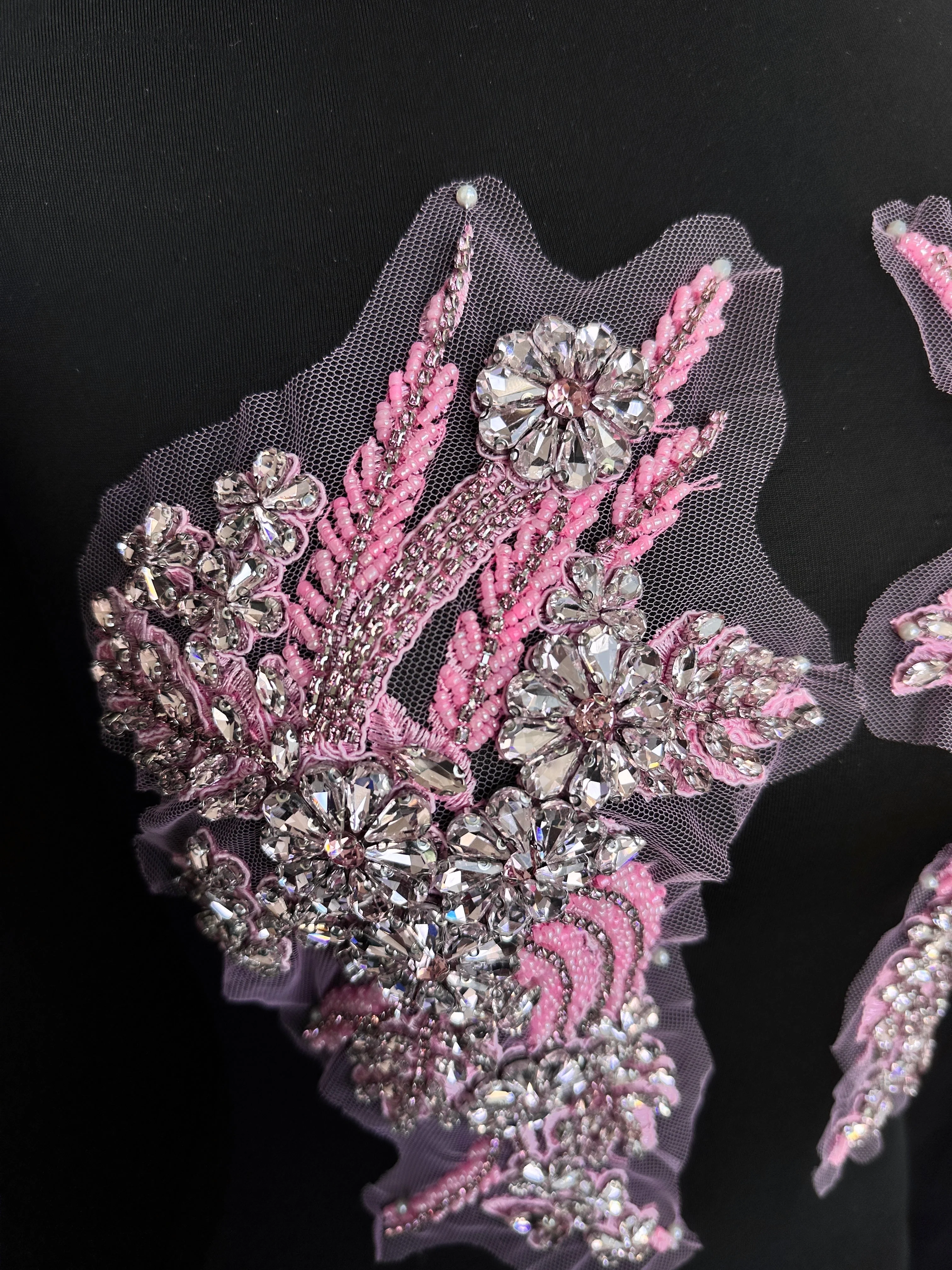 Gina Pink Rhinestone Applique - Image 6
