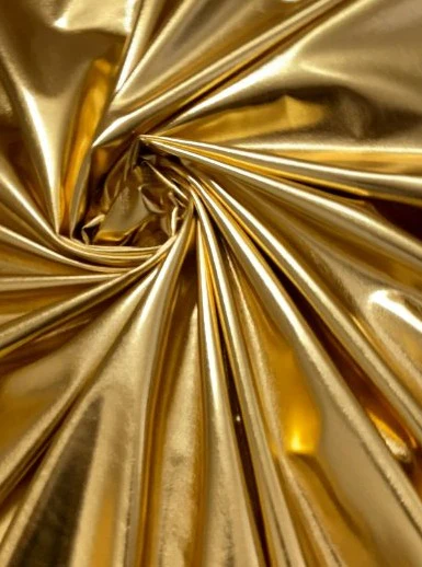 Gold 4 Way Stretch Faux Pleather - Image 3