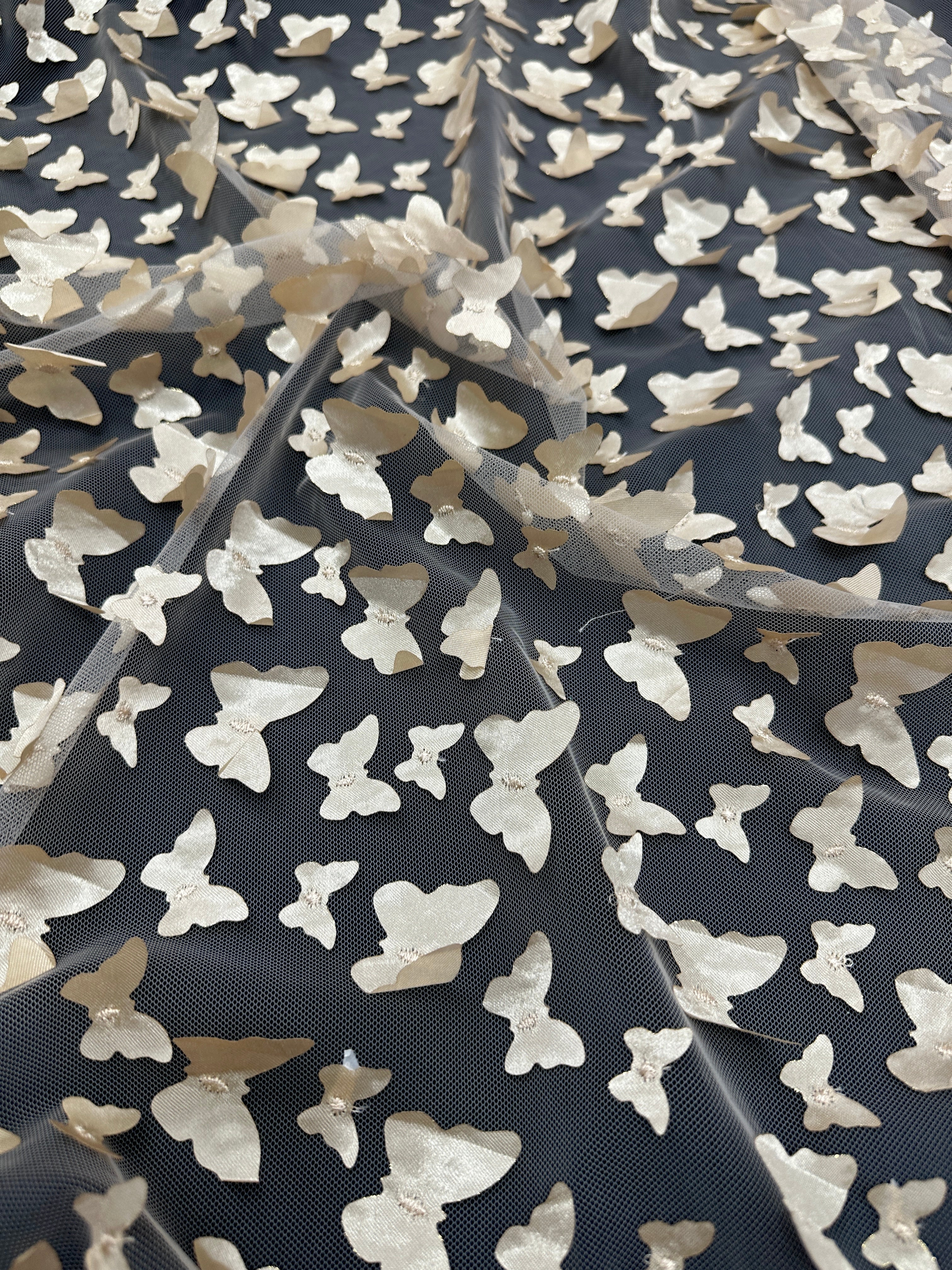 Gold Champagne 3D Butterfly Lace - Image 7